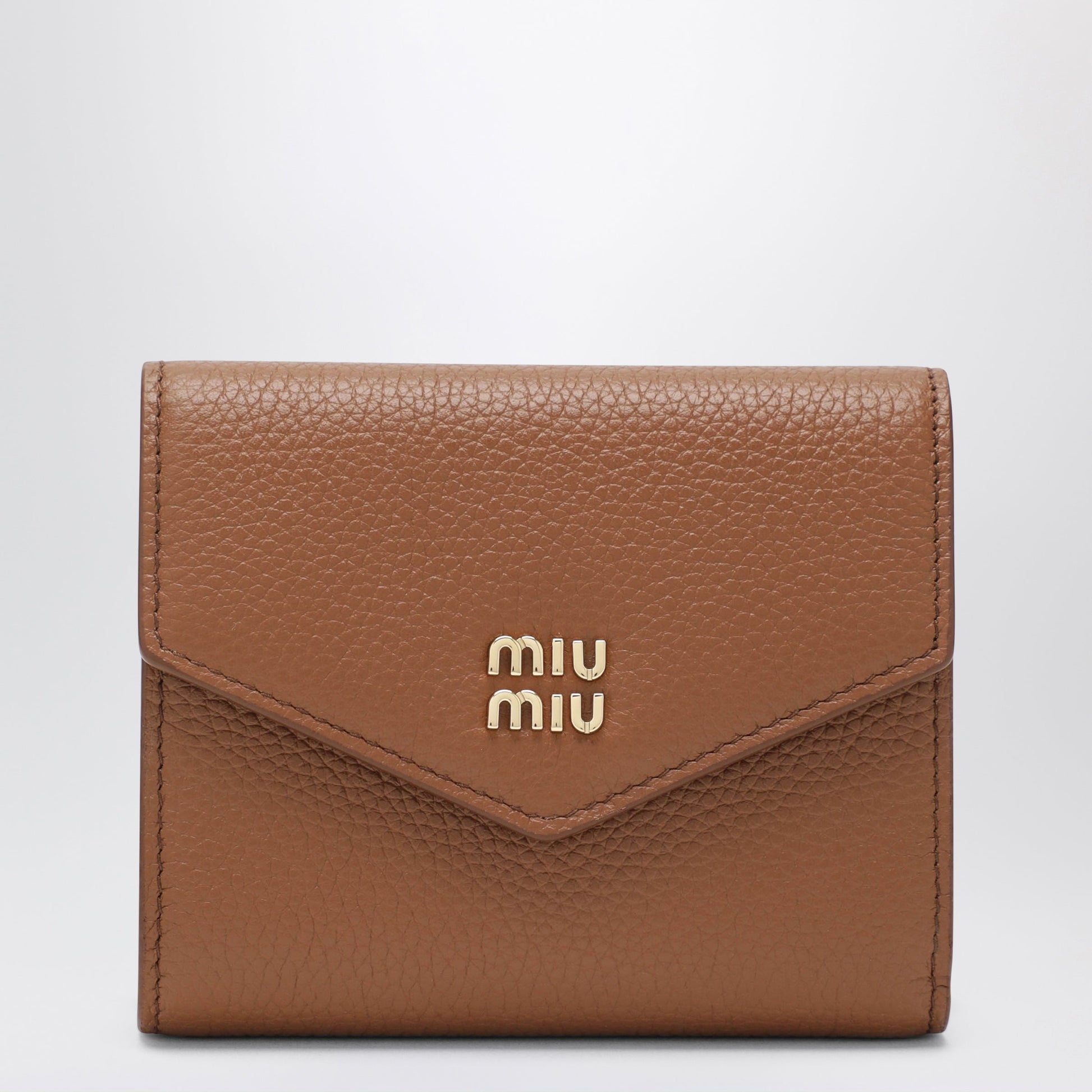 Miu Miu Small Cognac Calfskin Wallet Women MIU MIU