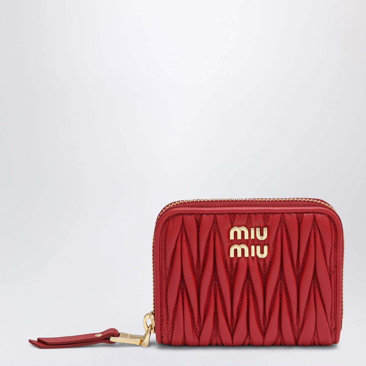 Miu Miu Coin Purse In Matelasse Nappa Leather, Red Women MIU MIU