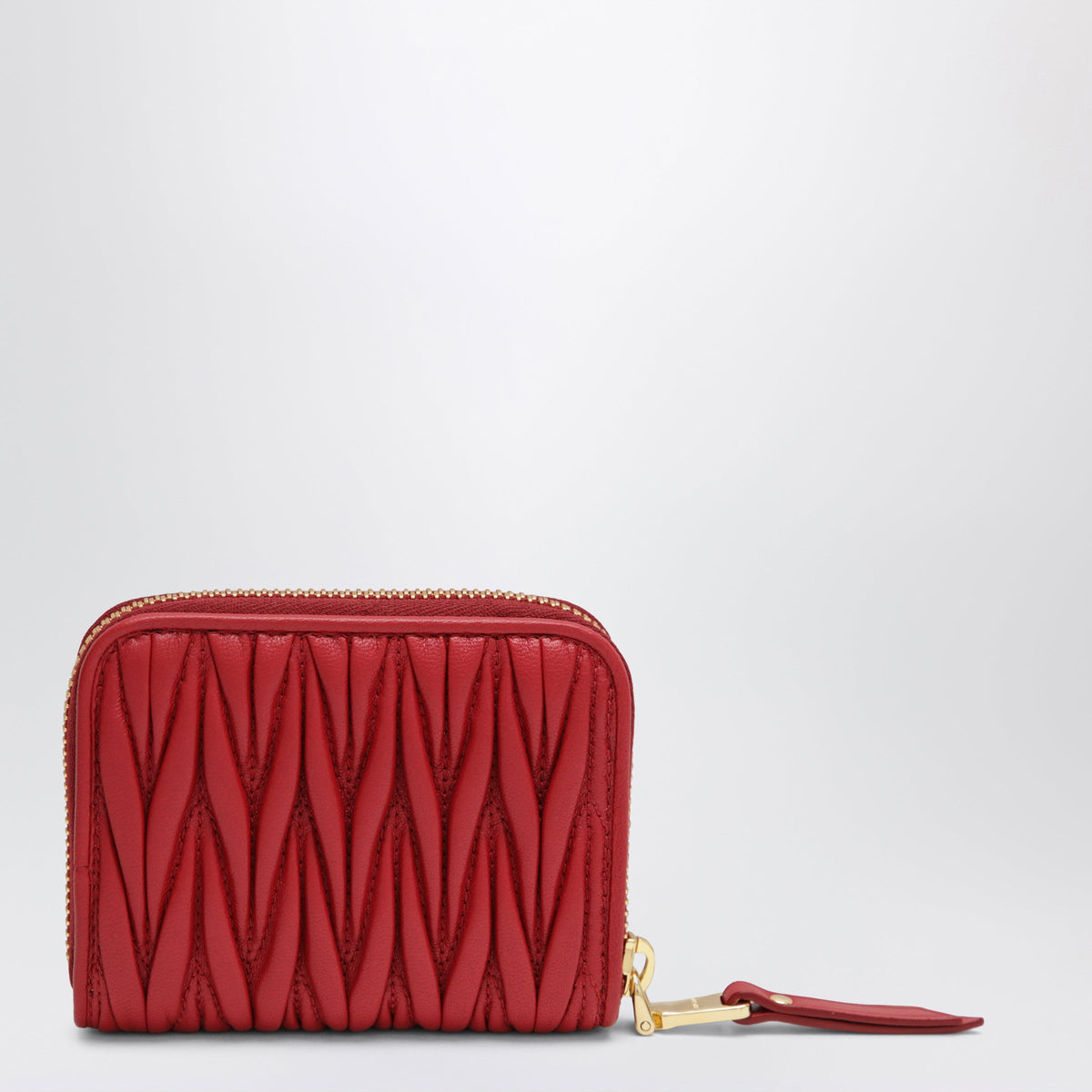 Miu Miu Coin Purse In Matelasse Nappa Leather, Red Women MIU MIU