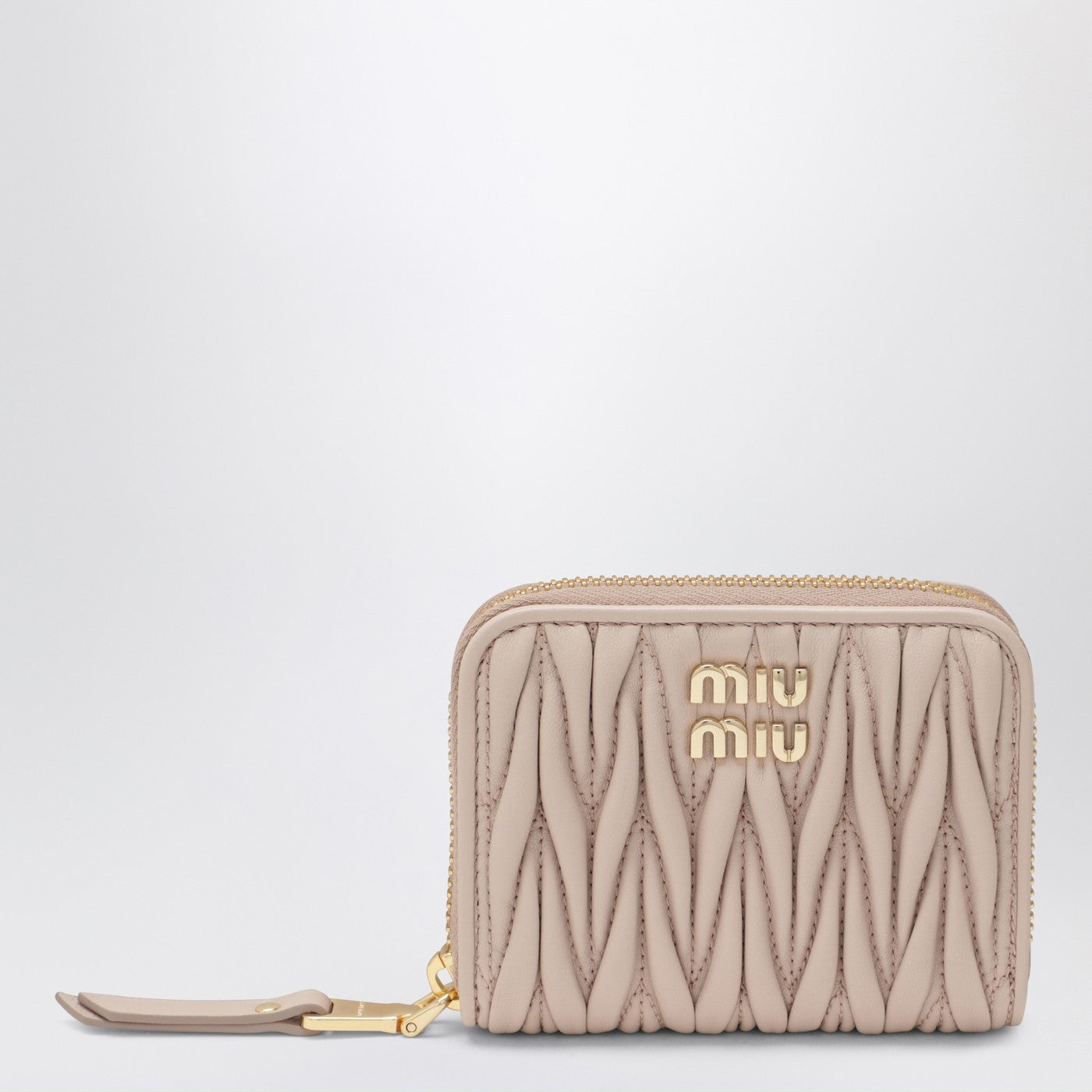 Miu Miu Powder-Pink Matelasse Nappa Coin Purse Women MIU MIU