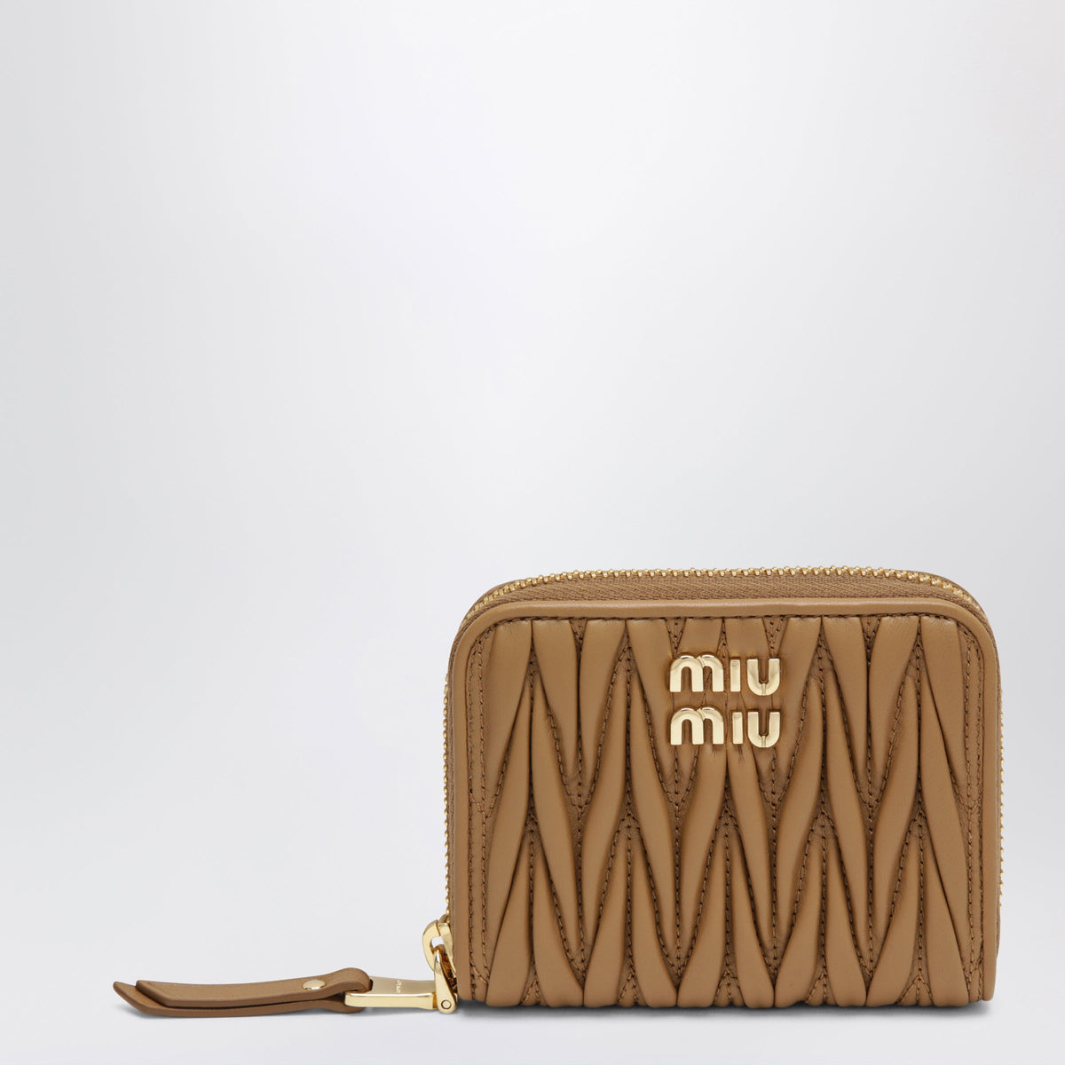Miu Miu Coin Purse In Matelasse Nappa Leather, Caramel Women MIU MIU