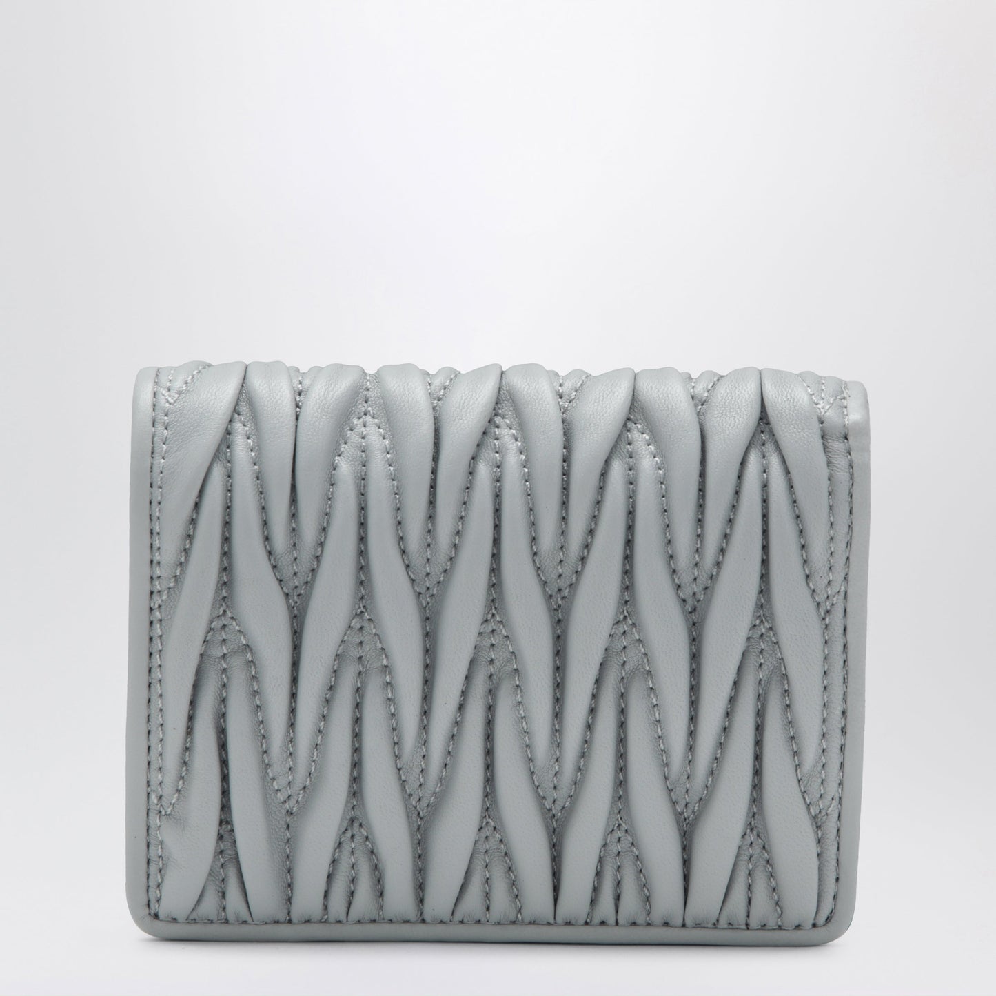 Miu Miu Pearl Matelasse Nappa Leather Wallet Women MIU MIU