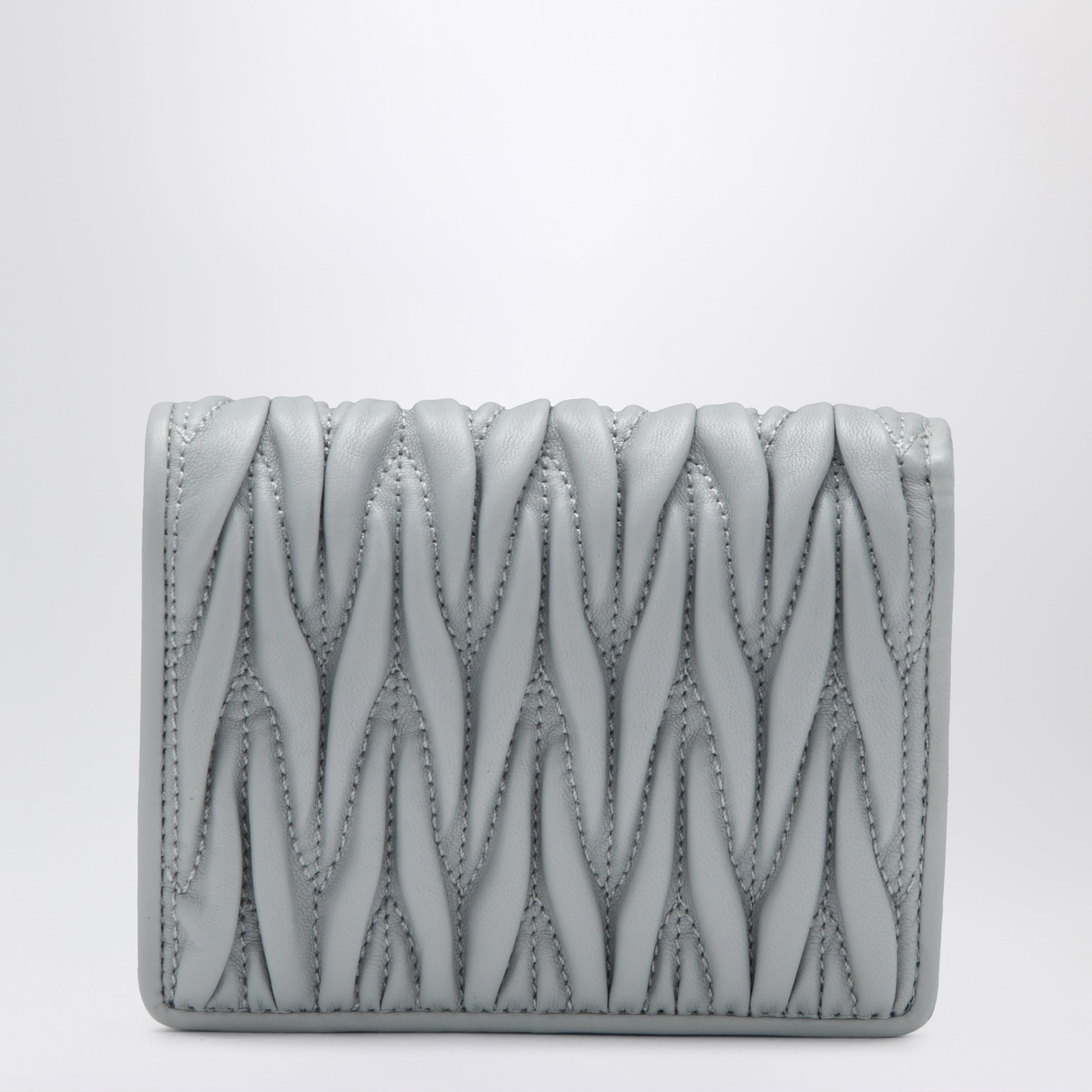 Miu Miu Pearl Matelasse Nappa Leather Wallet Women MIU MIU