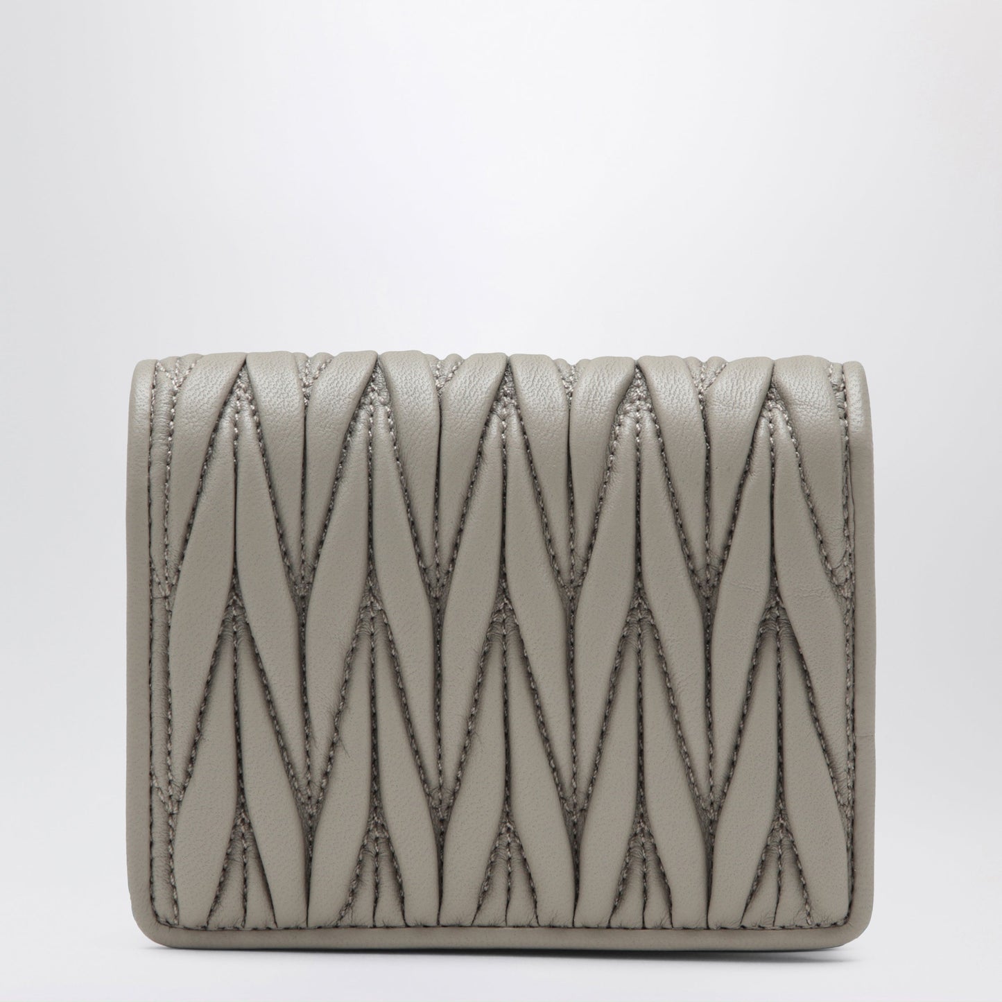 Miu Miu Pumice Matelasse Nappa Leather Wallet Women MIU MIU