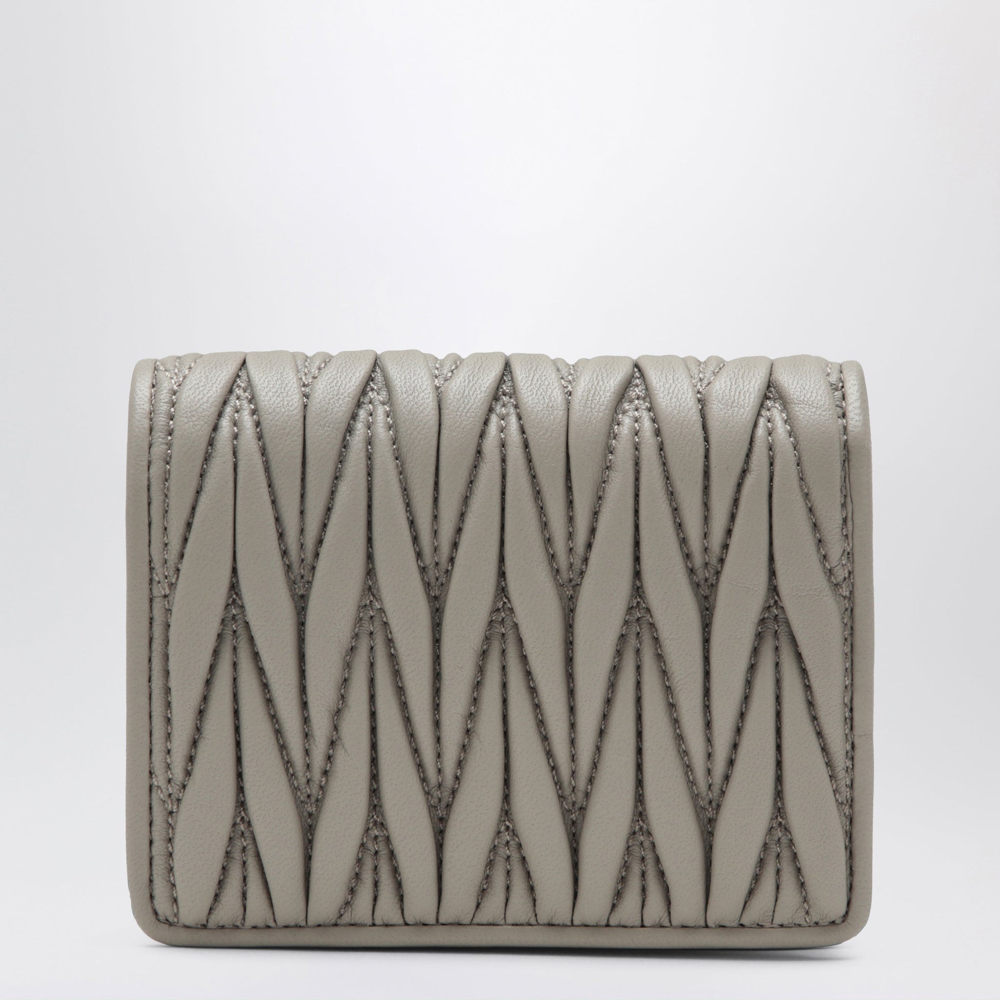 Miu Miu Pumice Matelasse Nappa Leather Wallet Women MIU MIU