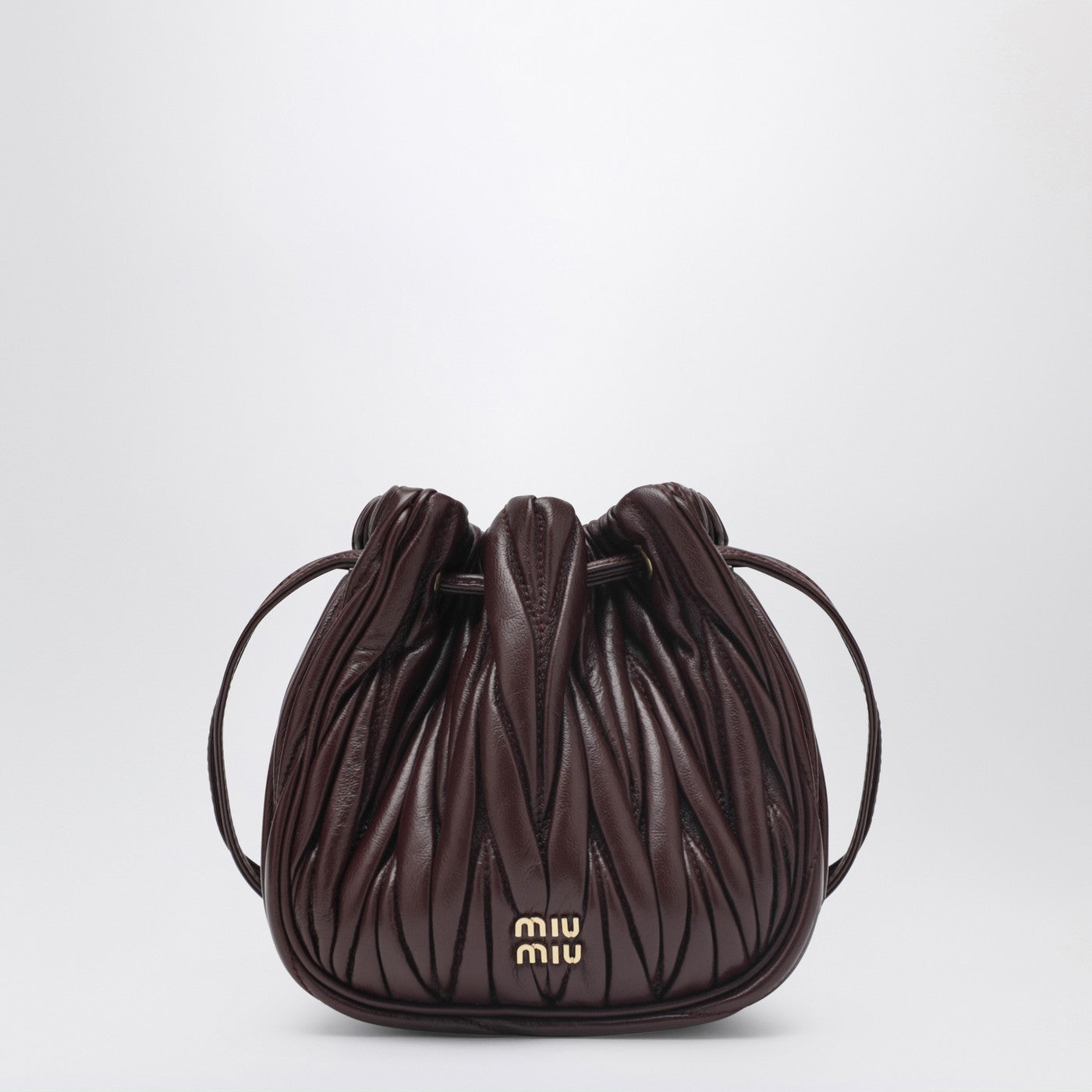 Miu Miu Bordeaux Pouch In Quilted Nappa Women MIU MIU