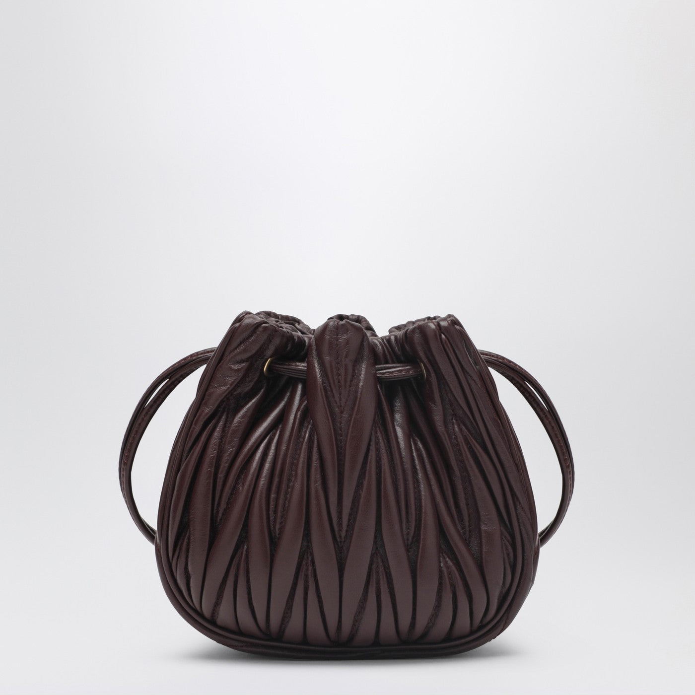 Miu Miu Bordeaux Pouch In Quilted Nappa Women MIU MIU