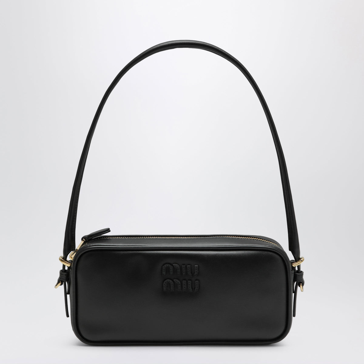 Miu Miu Pouch In Leather, Black Women MIU MIU