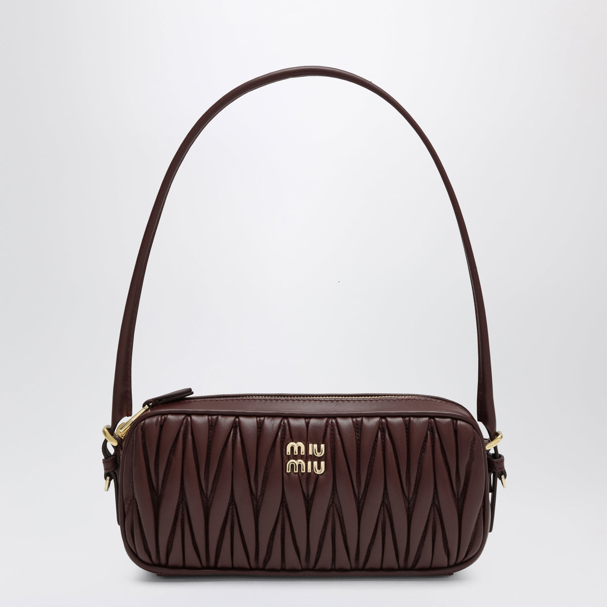 Miu Miu Pouch In Matelasse Nappa Leather, Burgundy Women MIU MIU
