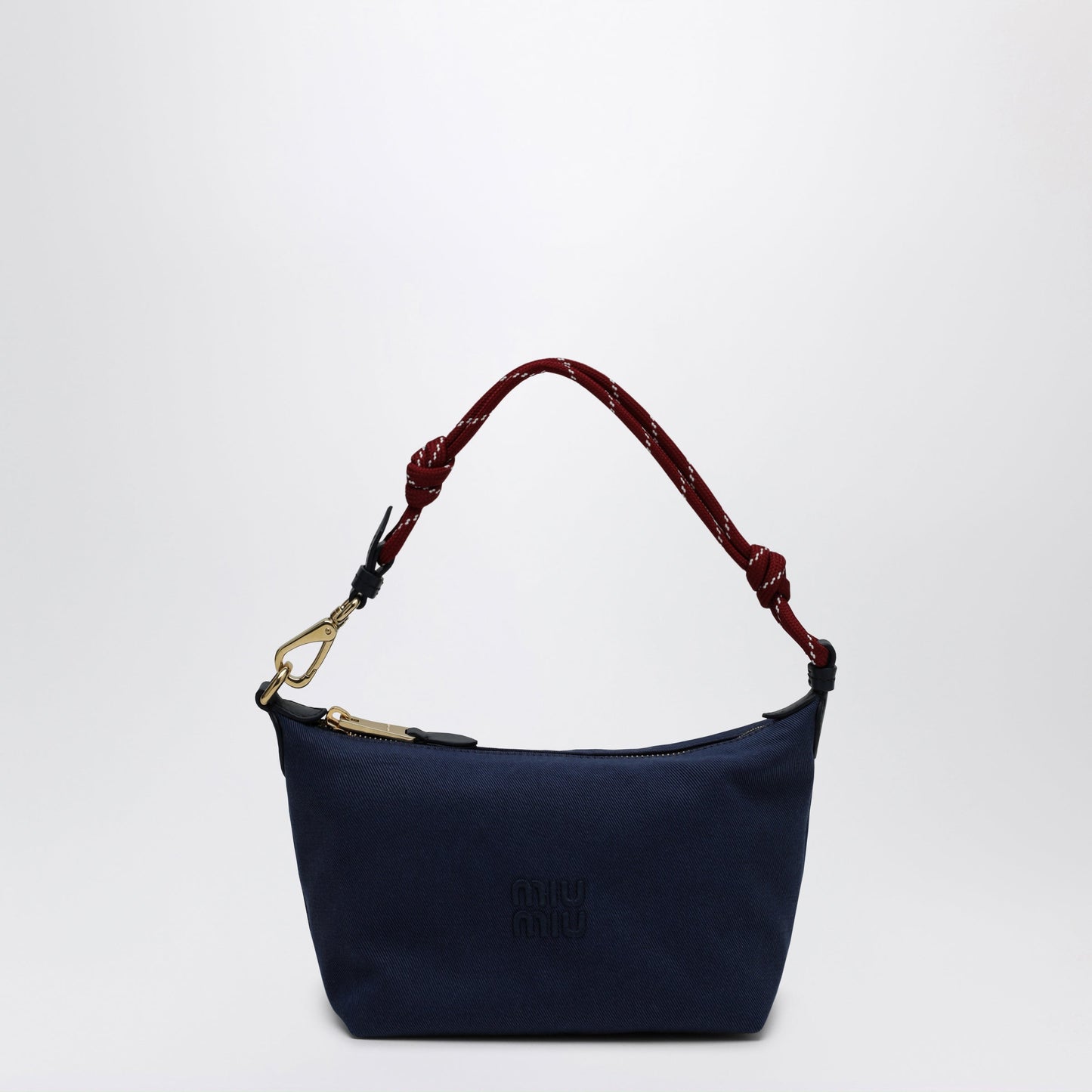 Miu Miu Pouch Indigo/Amaranth In Gabardine Women MIU MIU