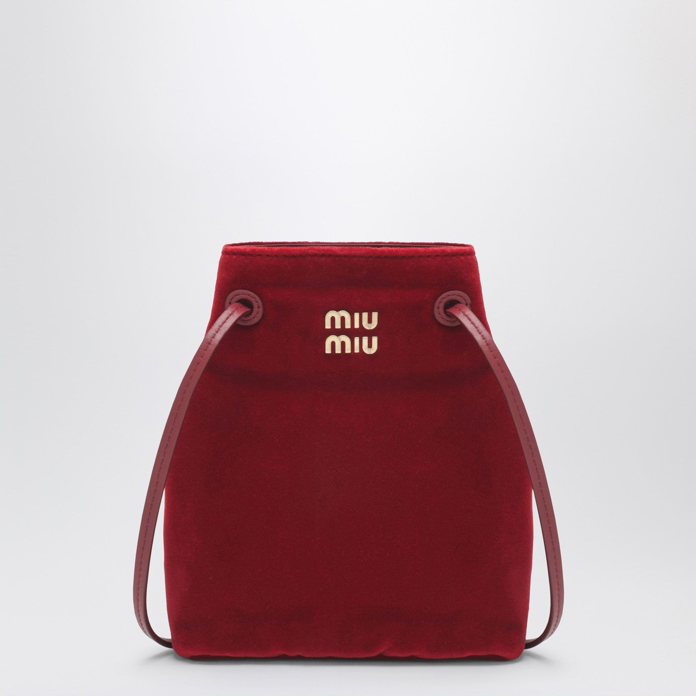 Miu Miu Red Velvet Pouch Women MIU MIU