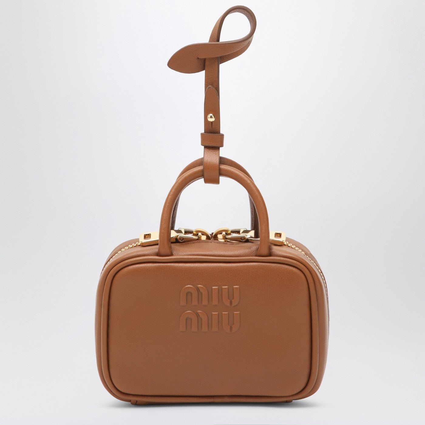 Miu Miu Trick Cognac Colour In Leather Women MIU MIU