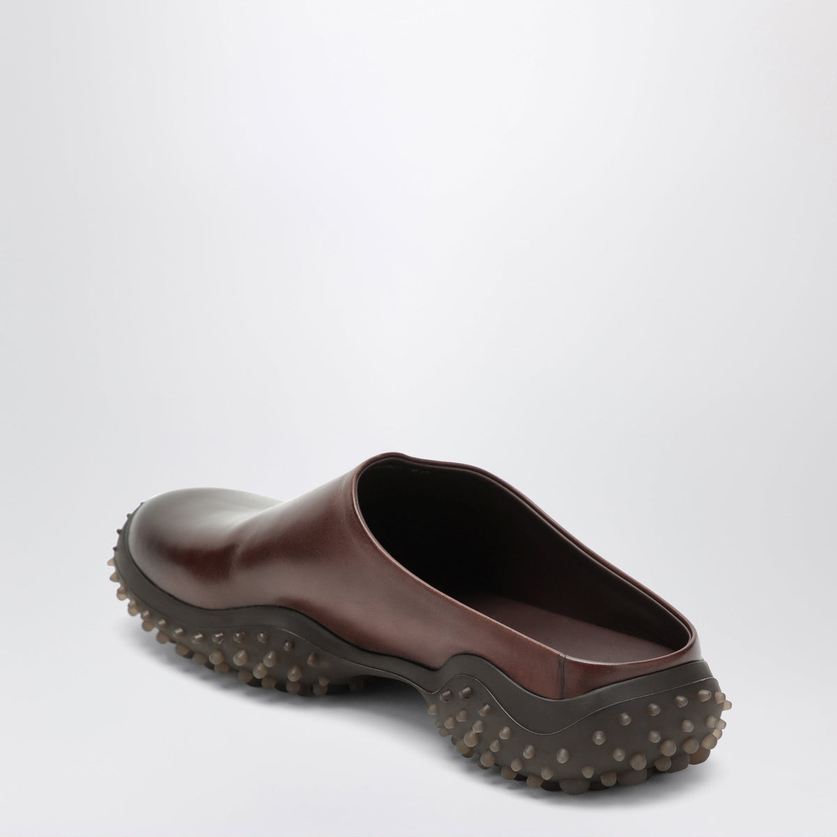 Miu Miu Coffee Brown Leather Mules Women MIU MIU