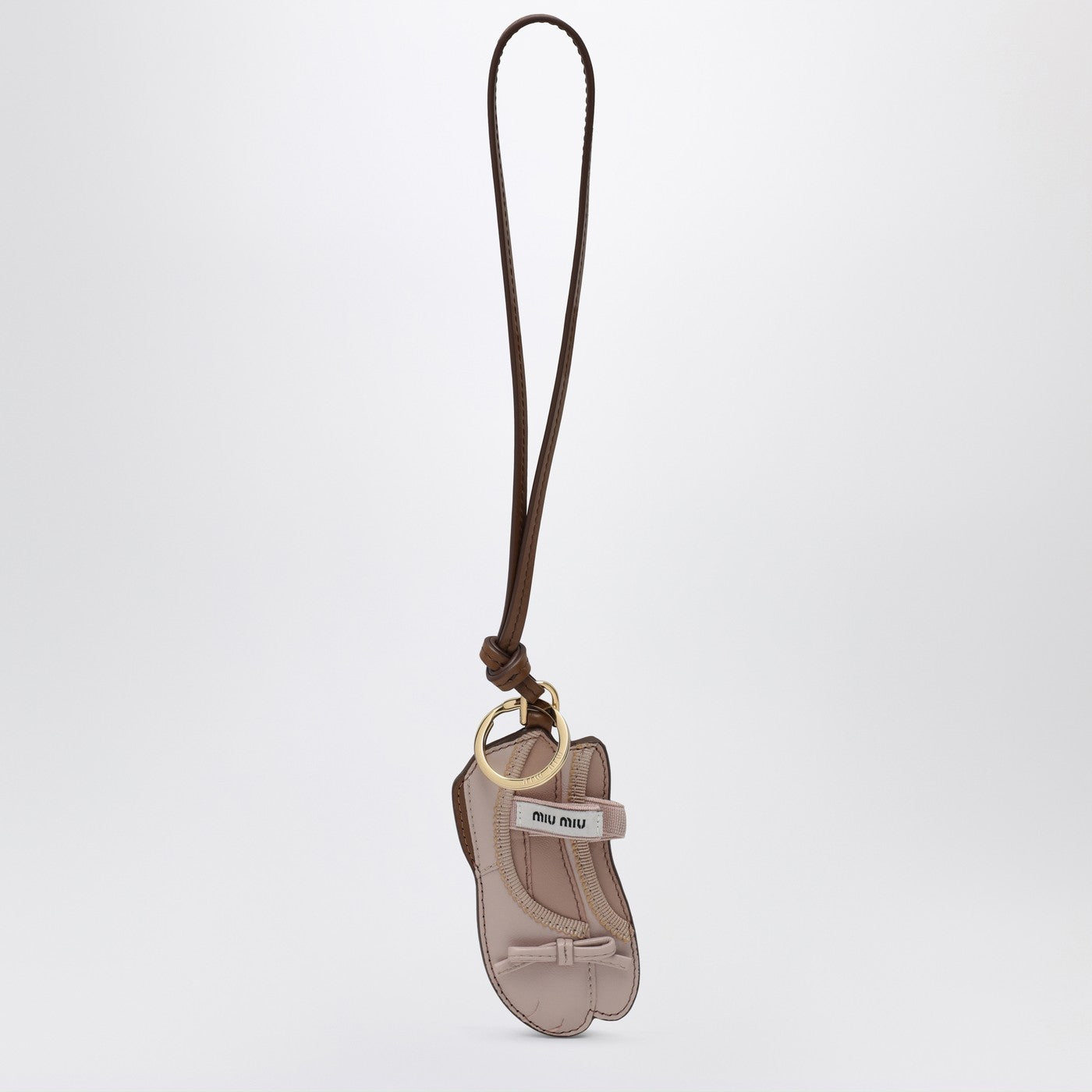 Miu Miu Trick Leather Miu Ballet Keyring Women MIU MIU