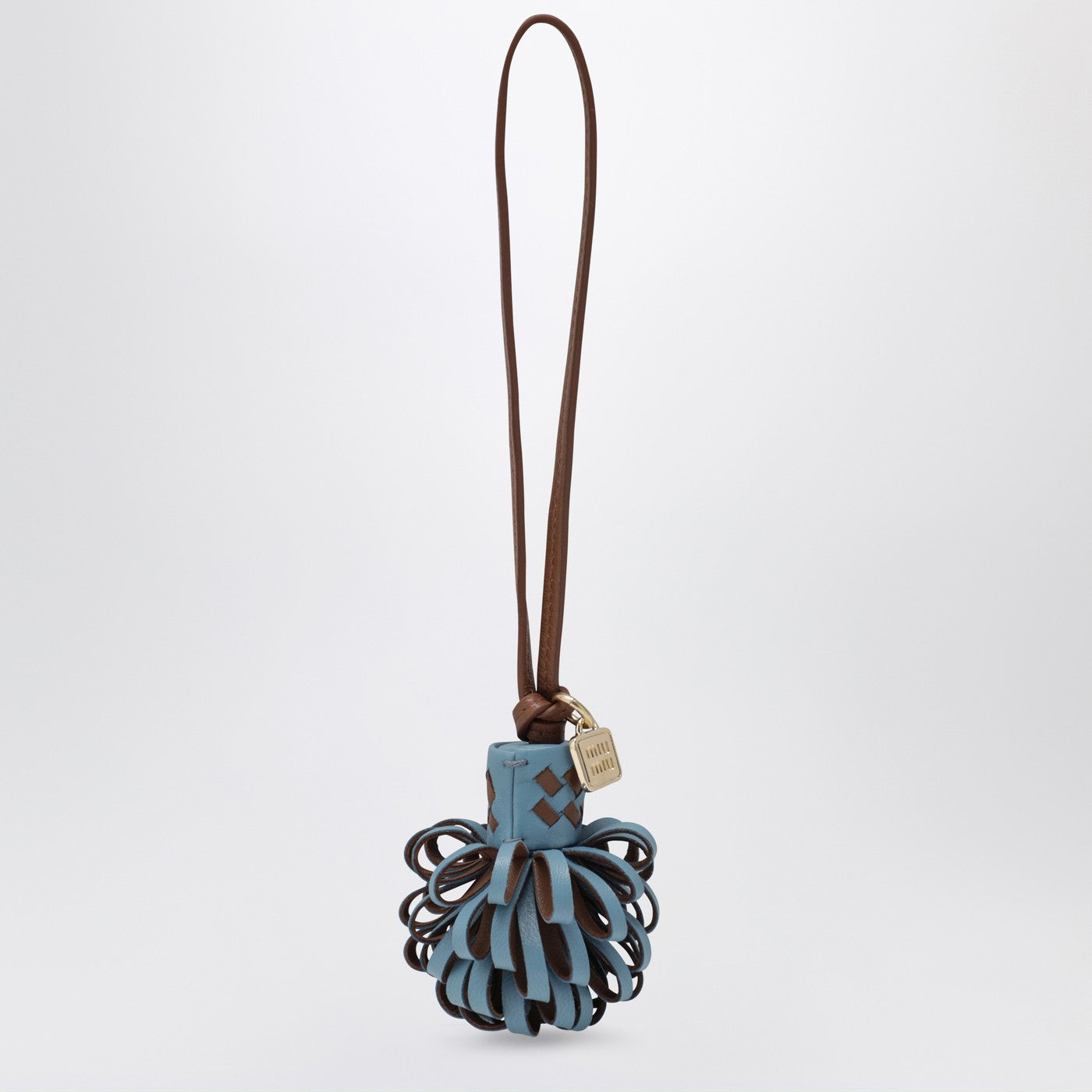 Miu Miu Blue/Brown Nappa Leather Charm Women MIU MIU
