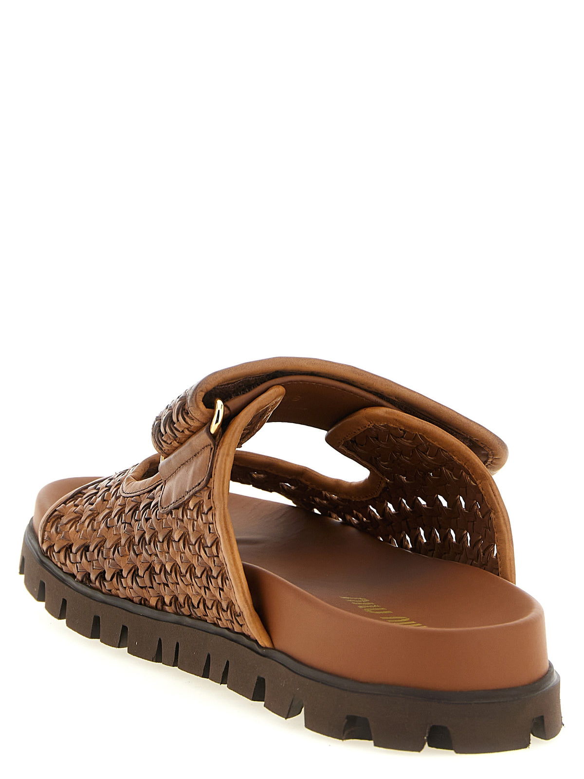 Miu Miu Women Braided Leather Sandals MIU MIU
