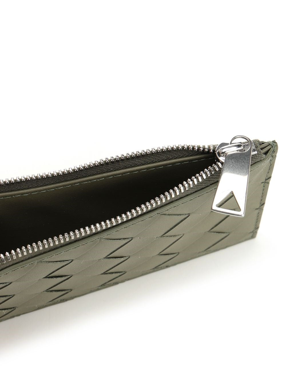 Bottega Veneta Men Woven Card Holder With Zip BOTTEGA VENETA
