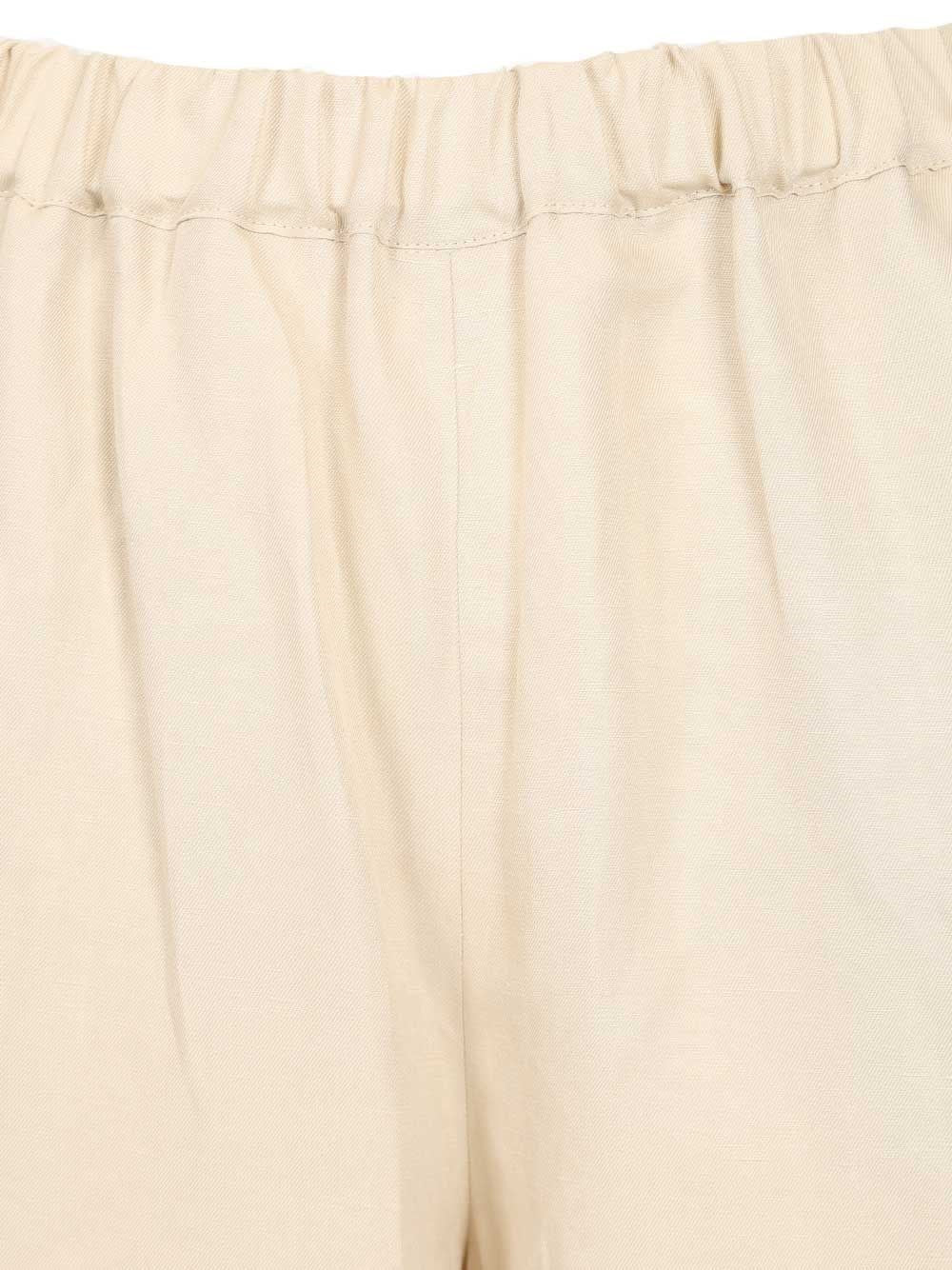 Max Mara Women Linen And Silk Trousers MAX MARA