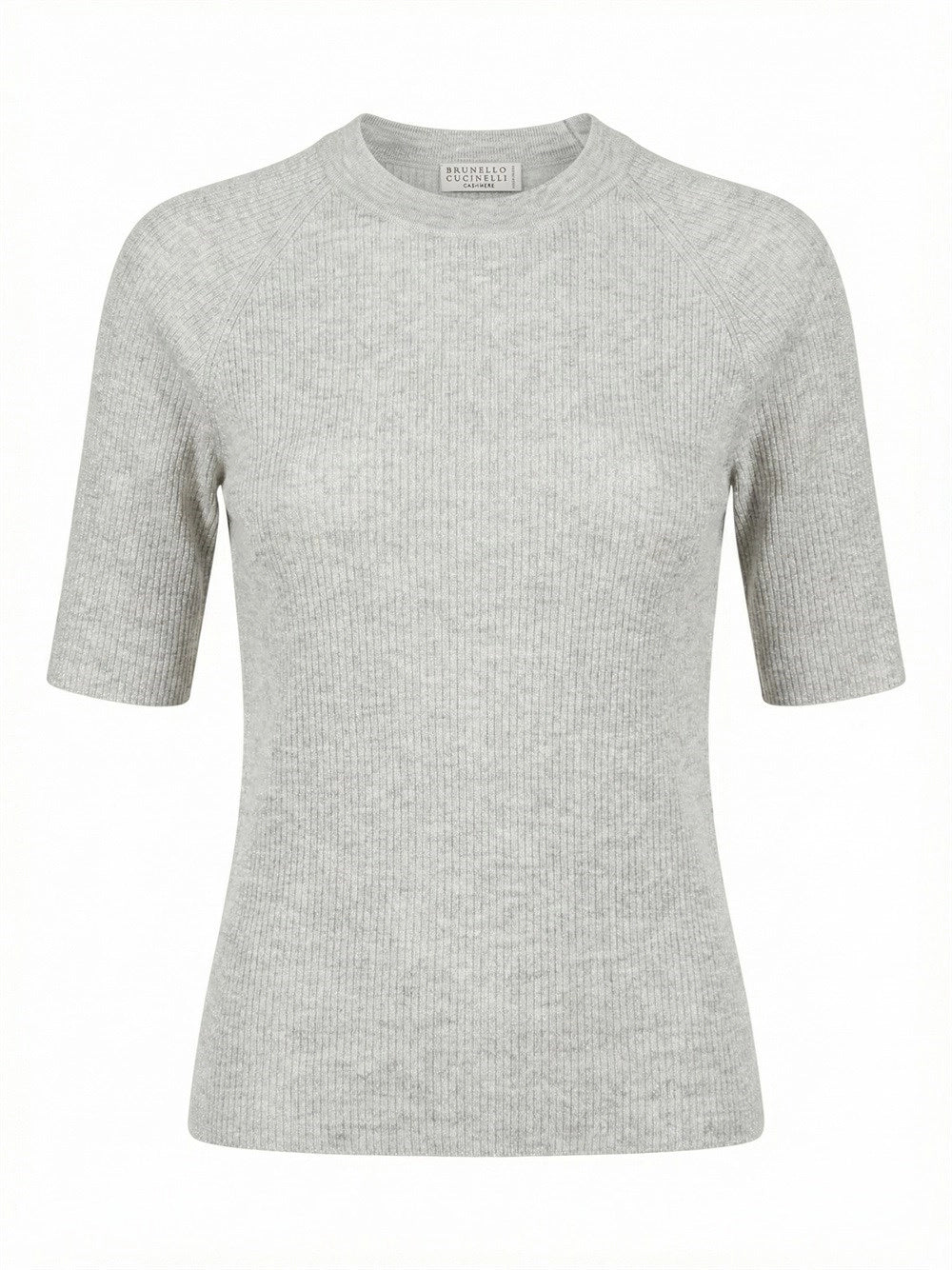 Brunello Cucinelli Women Sparkling Cashmere Lightweight Rib Knit Sweater BRUNELLO CUCINELLI