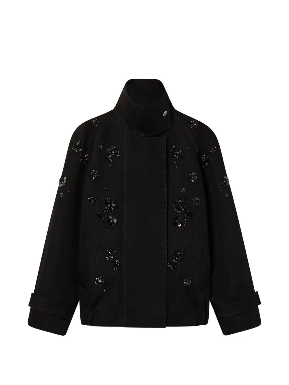 Golden Goose Women `Journey` Oversize Short Trench Coat With Embroidery