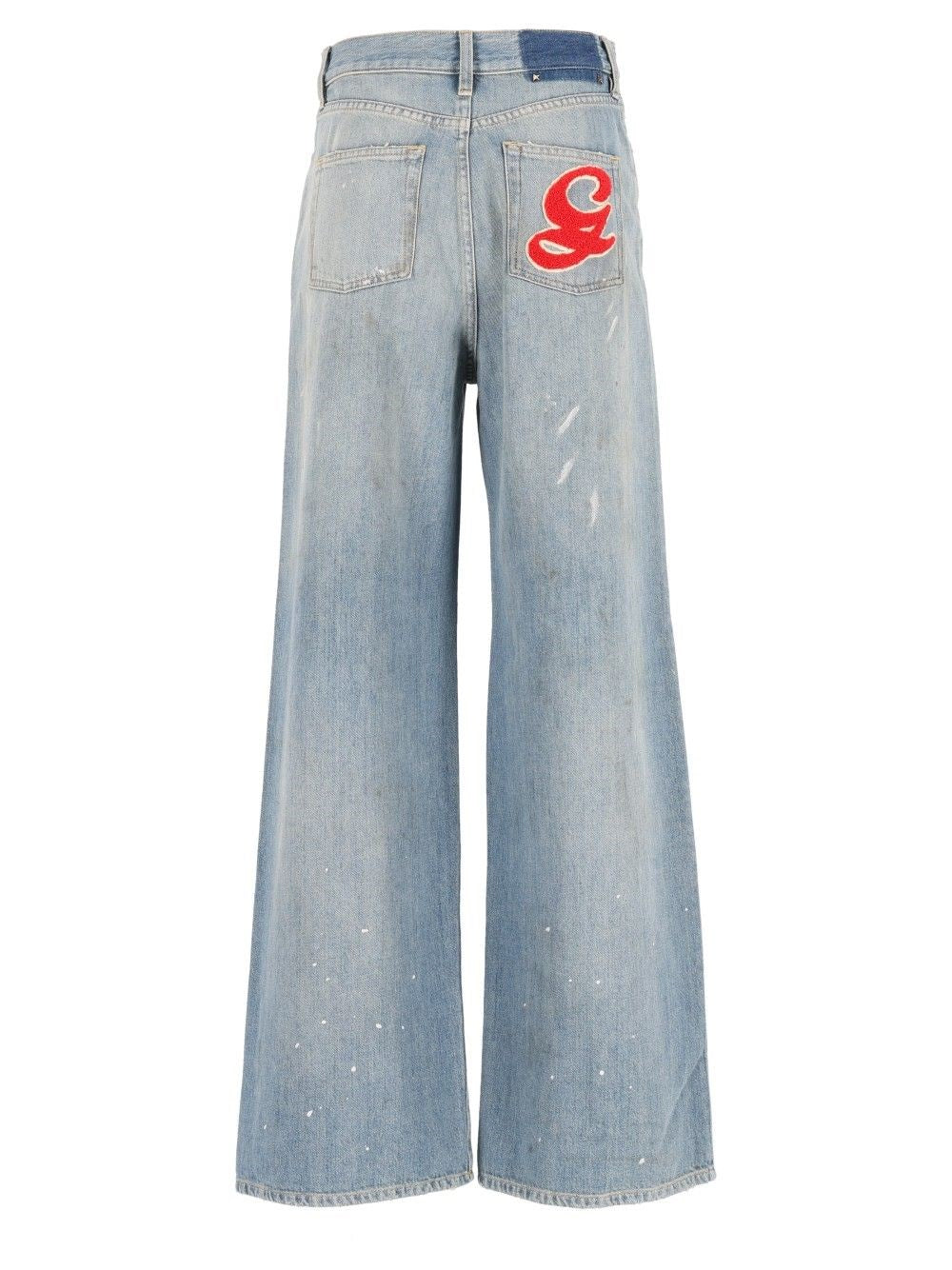Golden Goose Women Jeans With Embroidered Logo GOLDEN GOOSE