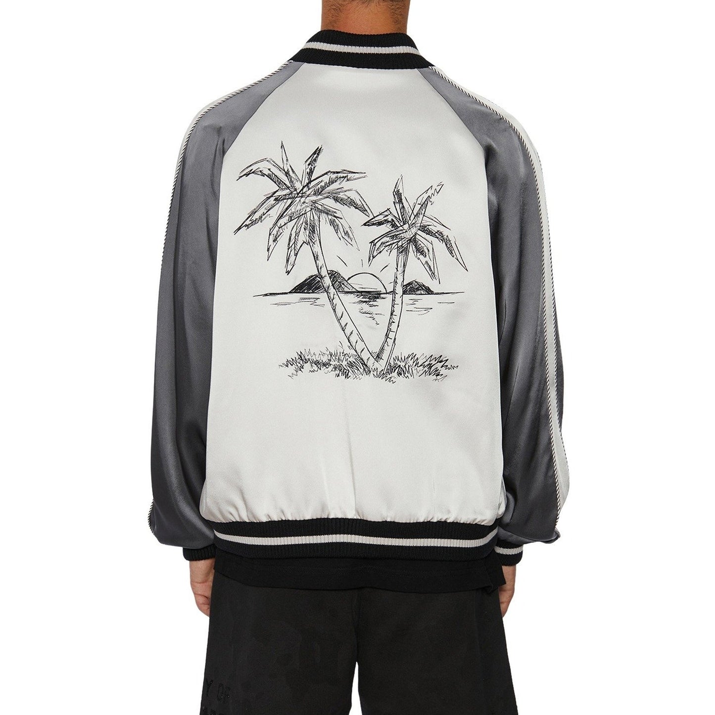 Palm Angels Palms Souvenir Bomber Jacket Men PALM ANGELS
