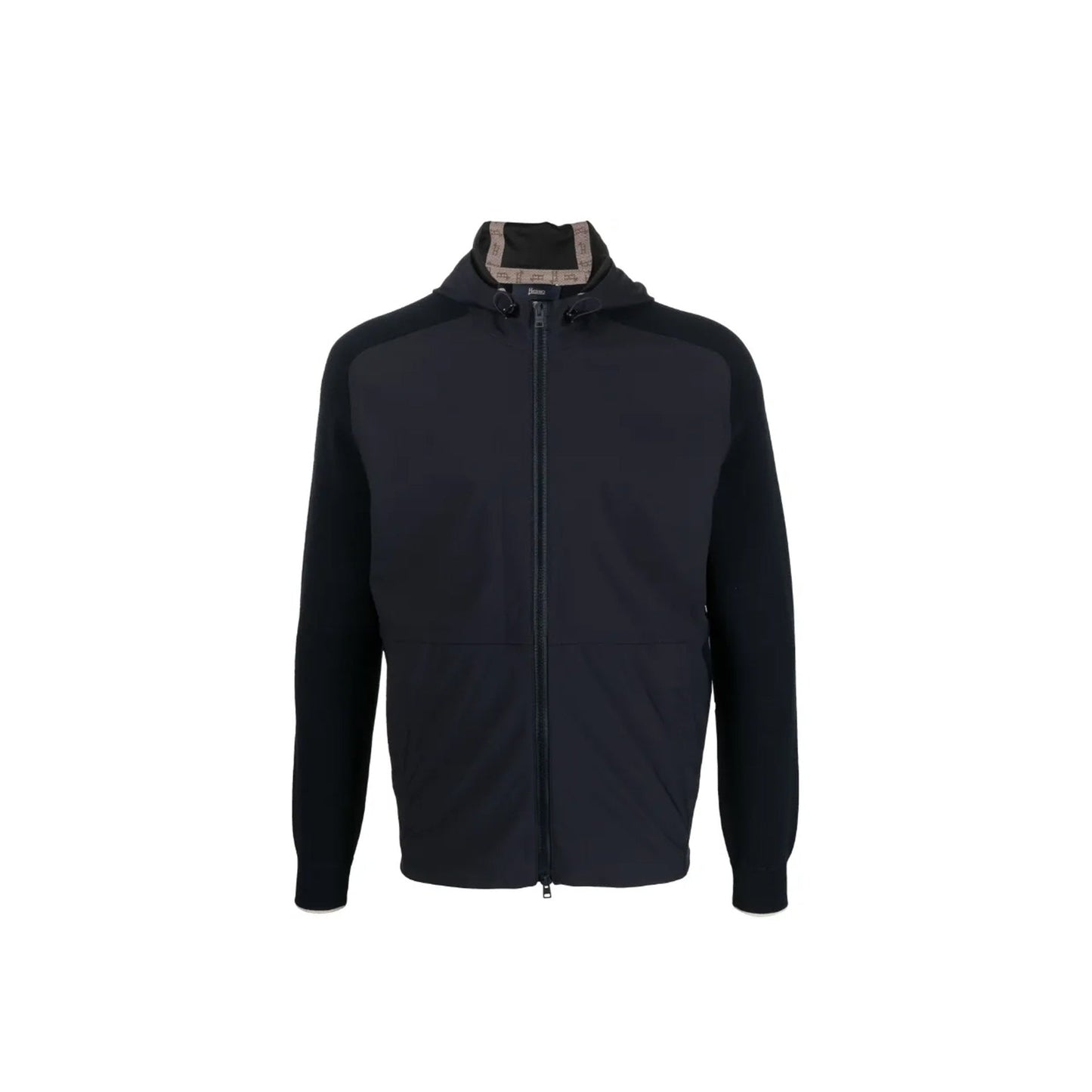 Herno Knit-Sleeve Hooded Jacket Men HERNO