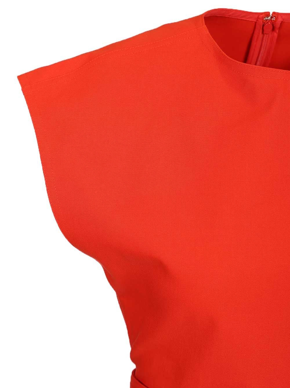 Alaïa Women Cropped Top In Cotton Gabardine With Band ALAIA