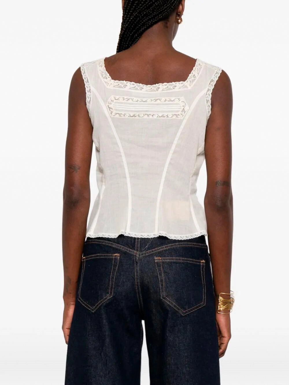 Ermanno Scervino Women Top With Embroidery ERMANO SCERVINO