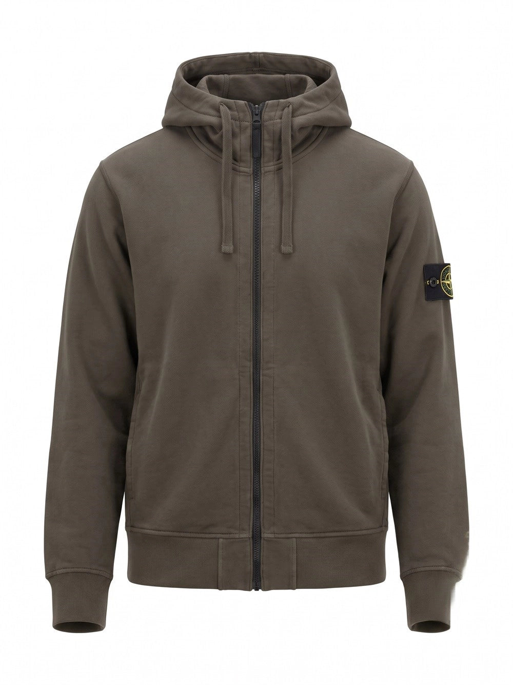 Stone Island Men Organic Cotton Fleece Hoodie Sweatshirt STONE ISLAND