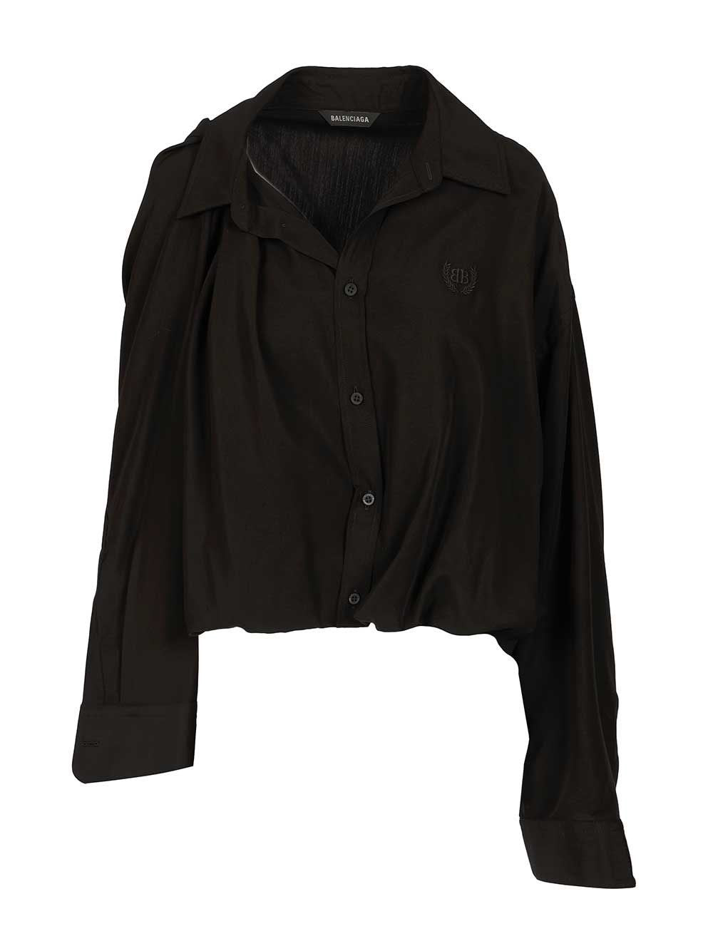 Balenciaga Women One Shoulder Shirt BALENCIAGA