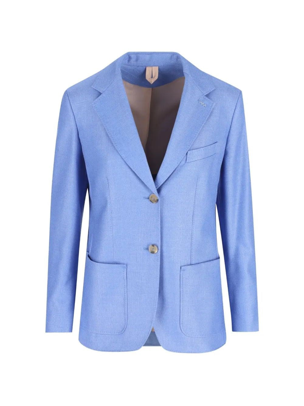 Max Mara Women Single-Breasted Wool And Silk Canvas Blazer MAX MARA