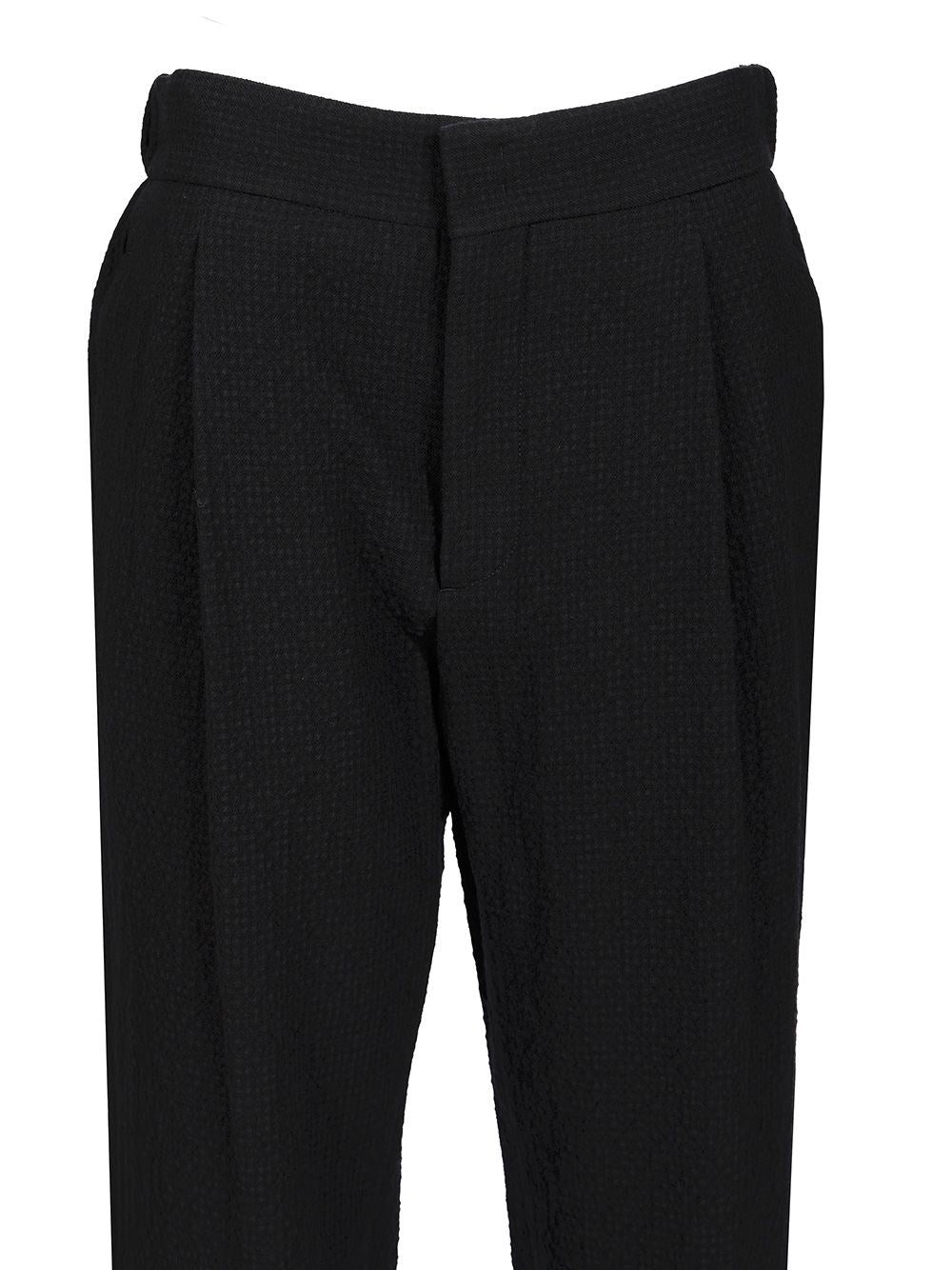 Giorgio Armani Men Stretch Wool Single Pleat Trousers GIORGIO ARMANI
