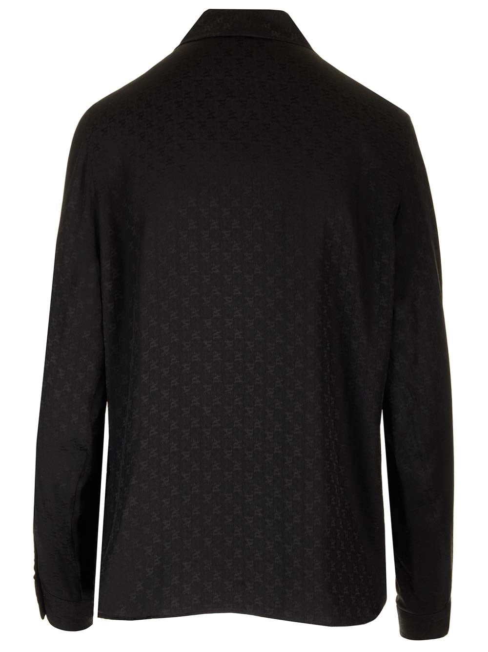 Palm Angels Women Monogram Silk Blouse PALM ANGELS