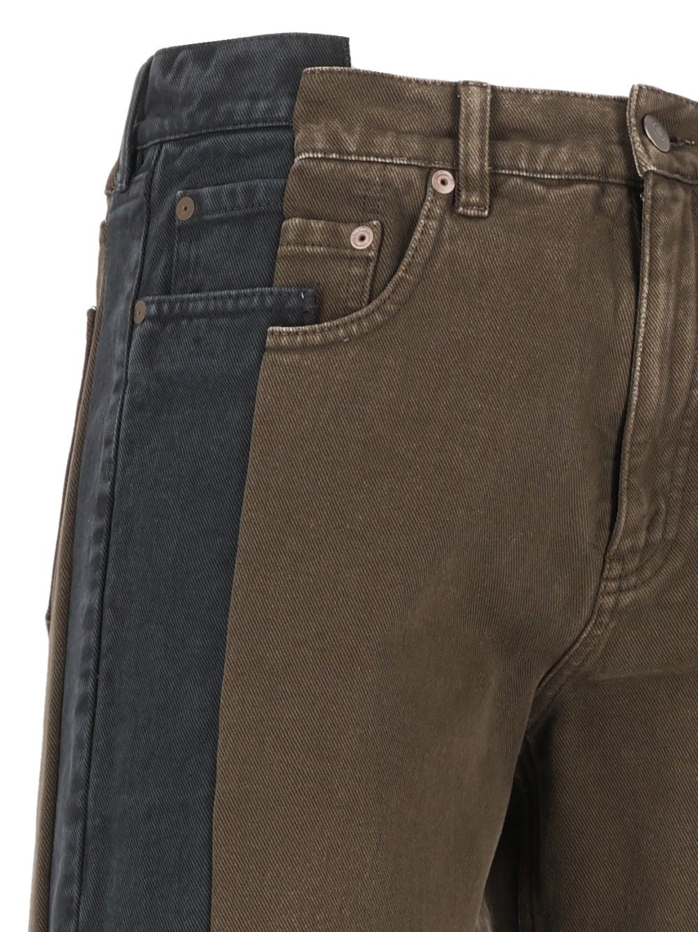 Maison Margiela Men "Spliced" Cotton Jeans MAISON MARGIELA