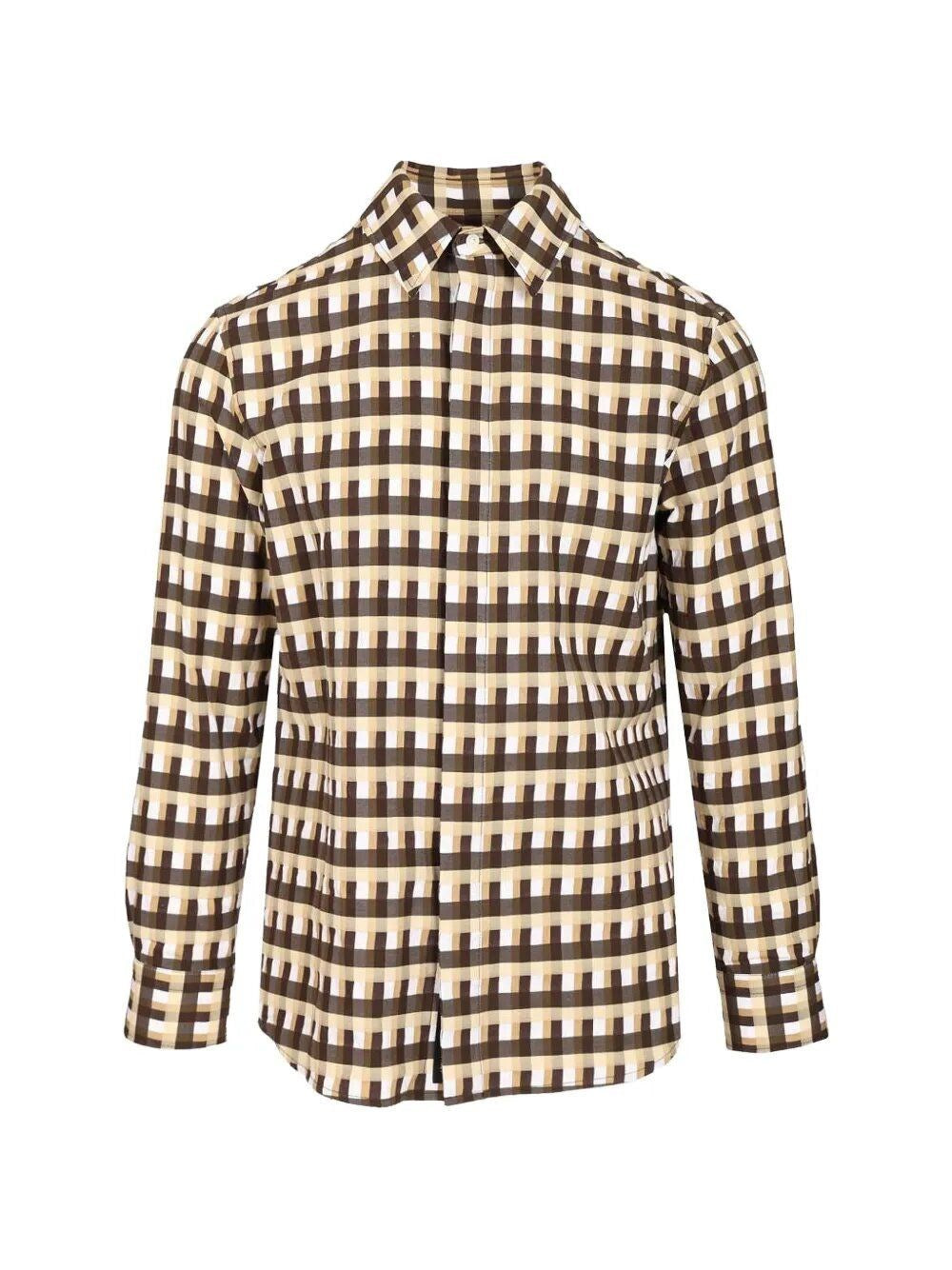 Bottega Veneta Men Checked Shirt BOTTEGA VENETA