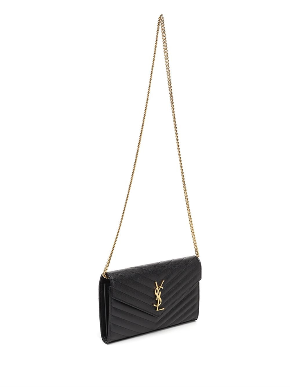 Saint Laurent Women "Cassandre" Wallet On Chain SAINT LAURENT