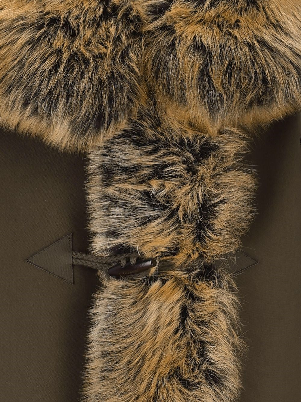 Saint Laurent Women Canvas And Shearling Coat SAINT LAURENT