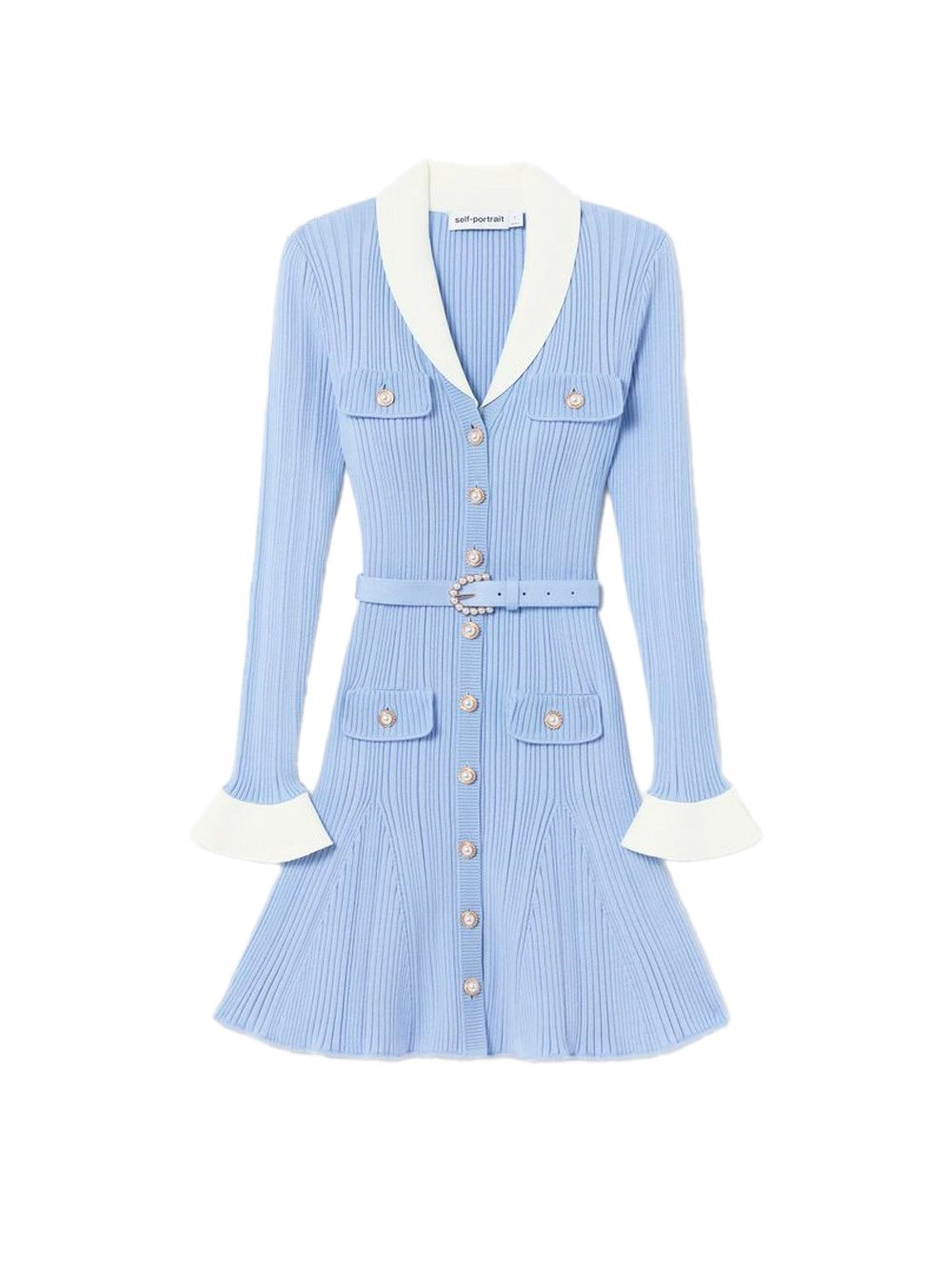 Self-Portrait Women Knit Mini Dress