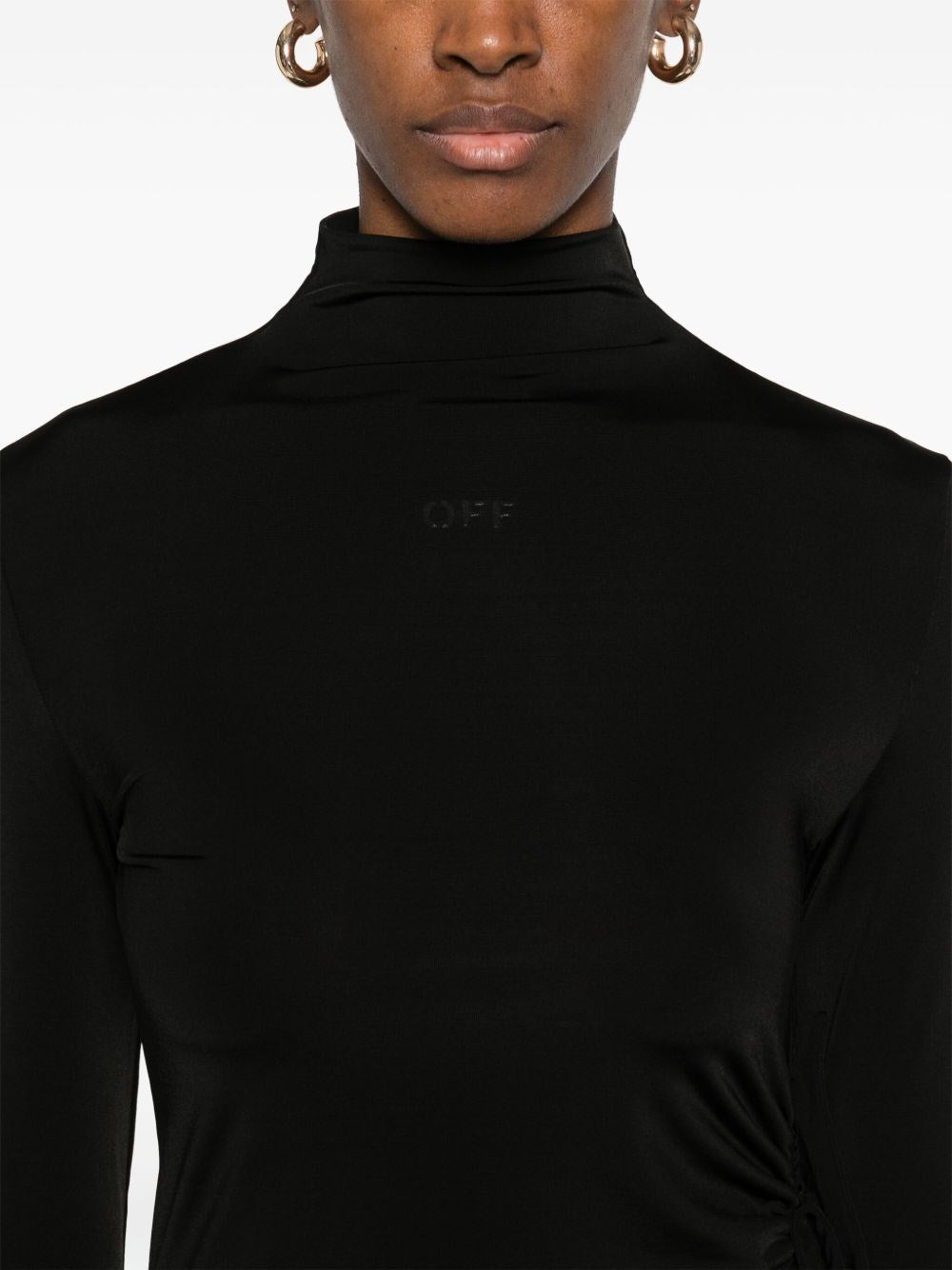 Off-White Women Long Sleeve Draped Top OFF-WHITE