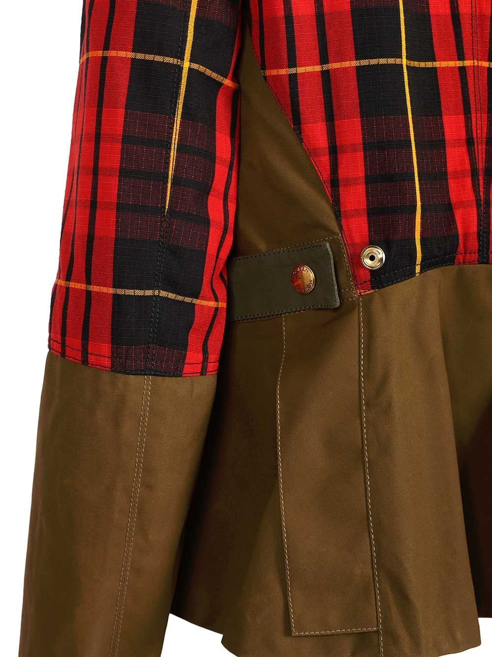 Mcqueen Women Tartan Ripstop Jacket ALEXANDER MCQUEEN