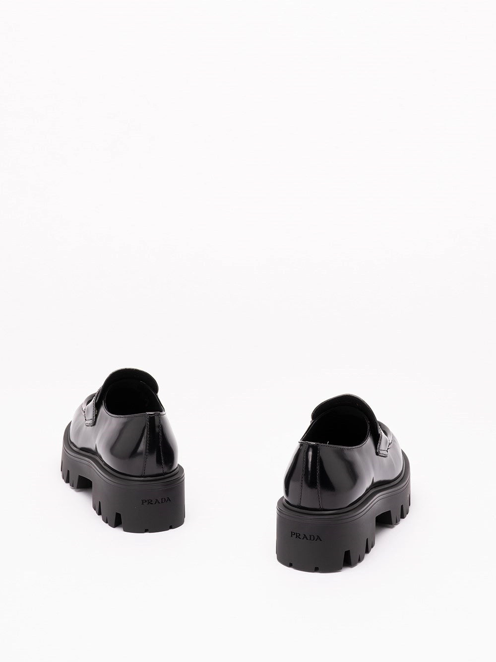 Prada Women Brushed Leather Loafers PRADA
