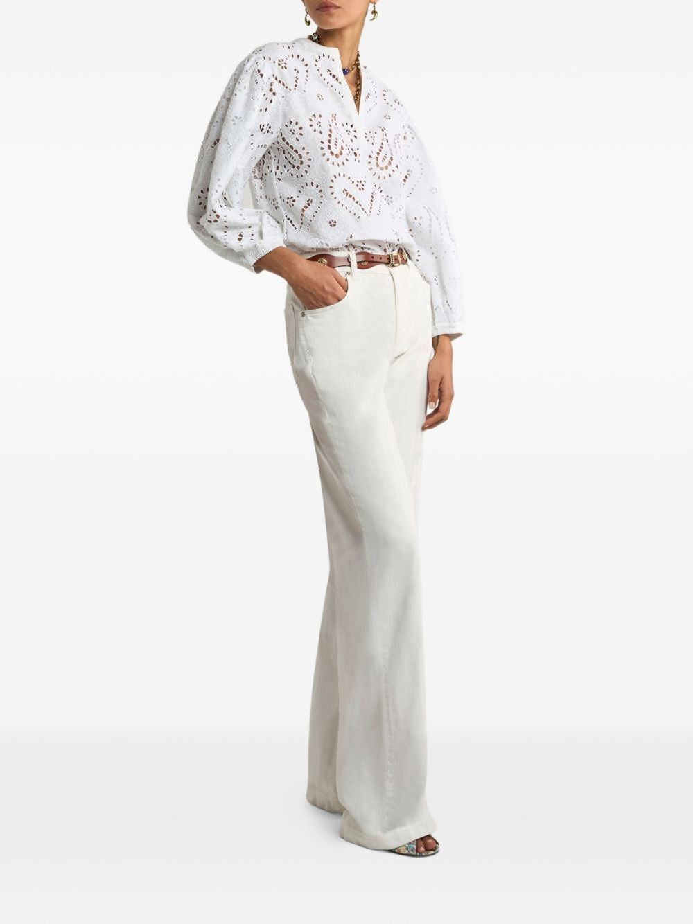 Etro Women White Jeans ETRO