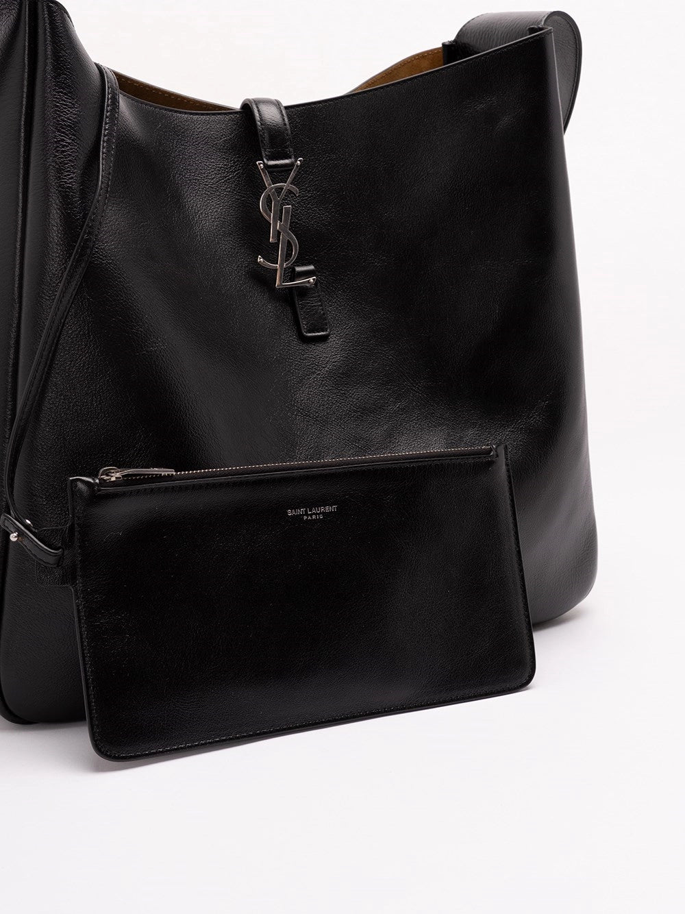 Saint Laurent Men Le 5 A 7 Maxi Hobo In Grained Leather SAINT LAURENT