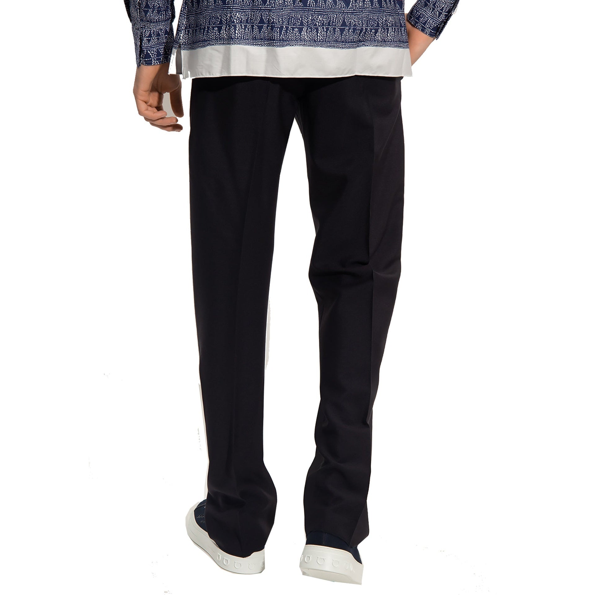Salvatore Ferragamo Cotton And Silk Pants Men FERRAGAMO