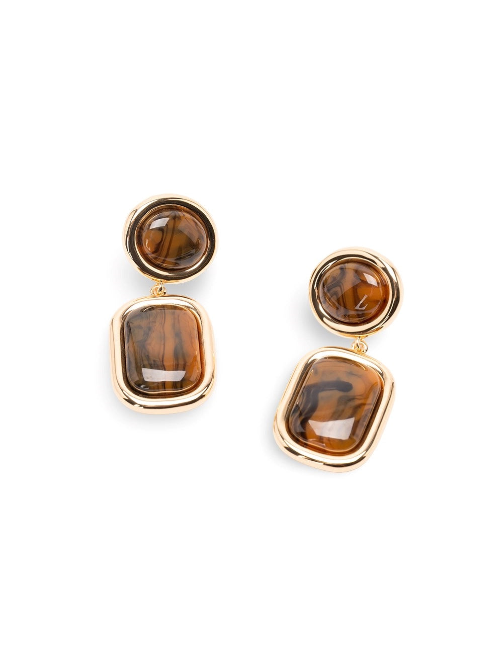 Self-Portrait Women Enamel Gold Tiered Earrings SELF-PORTRAIT