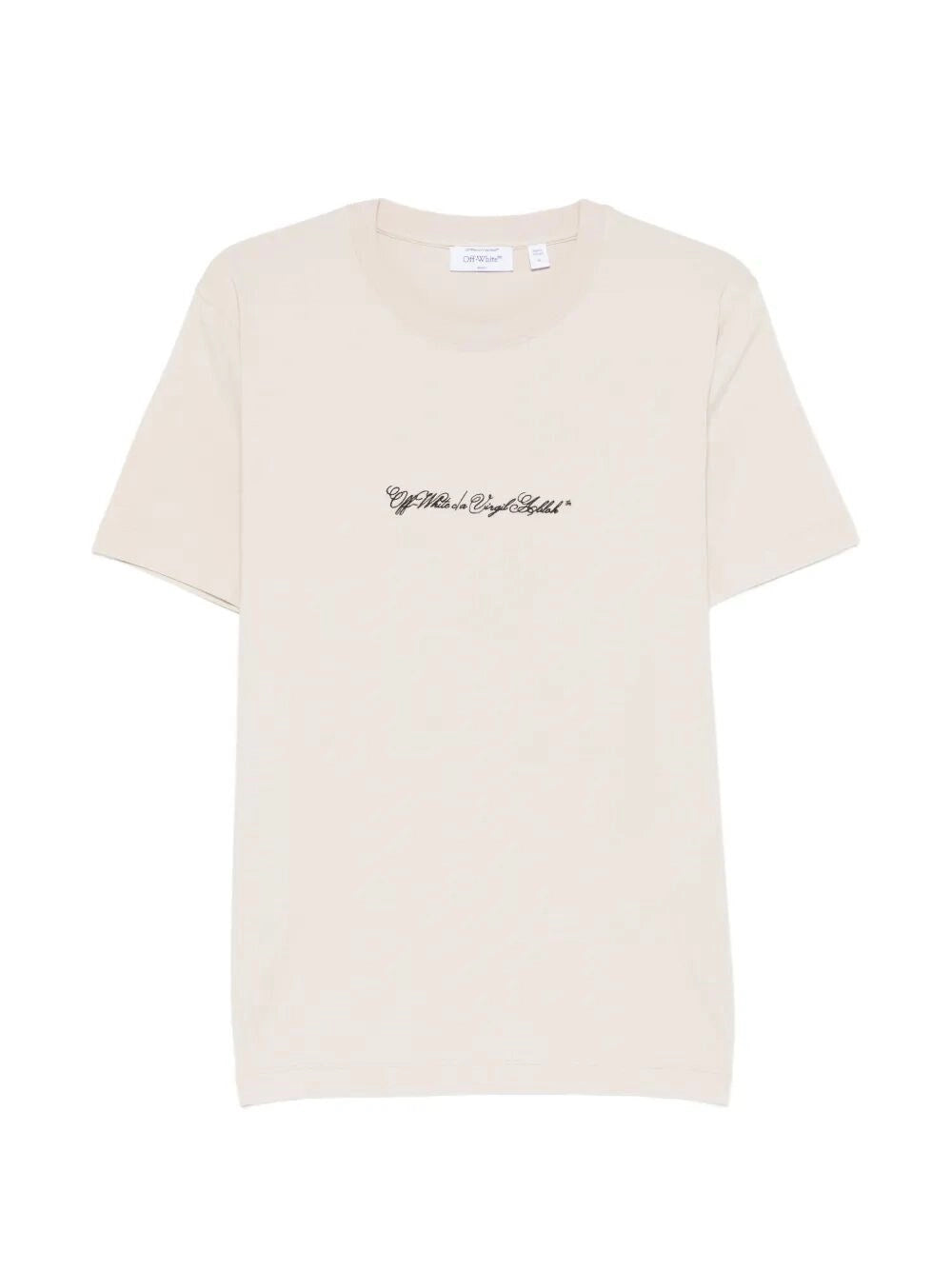 Off White Men `Script Arrow` Short Sleeve Slim T-Shirt