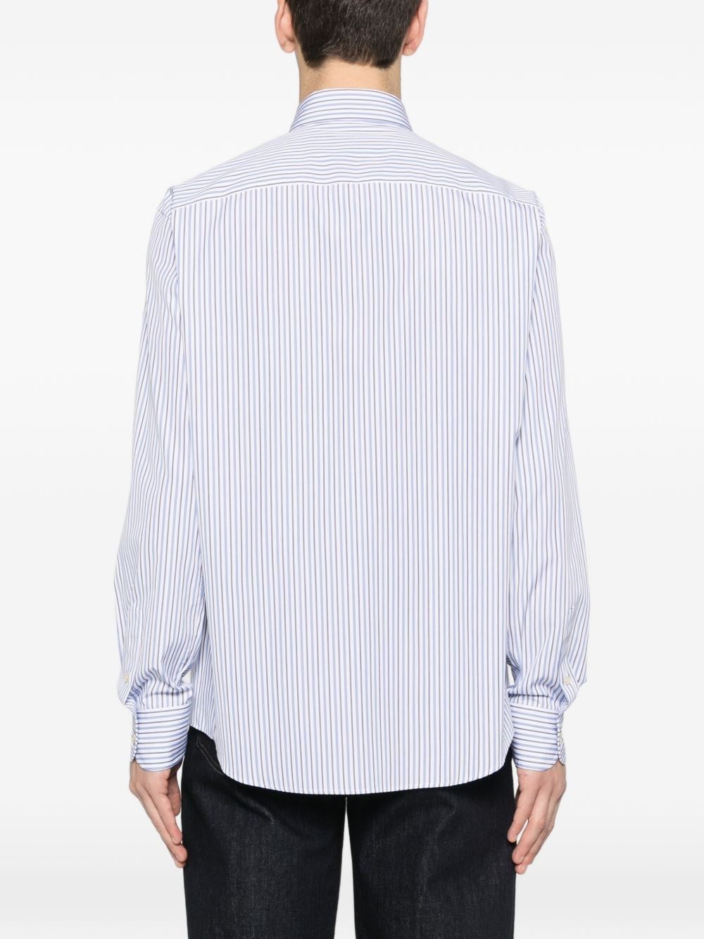 Valentino Garavani Men Striped Cotton Button-Down Shirt VALENTINO GARAVANI