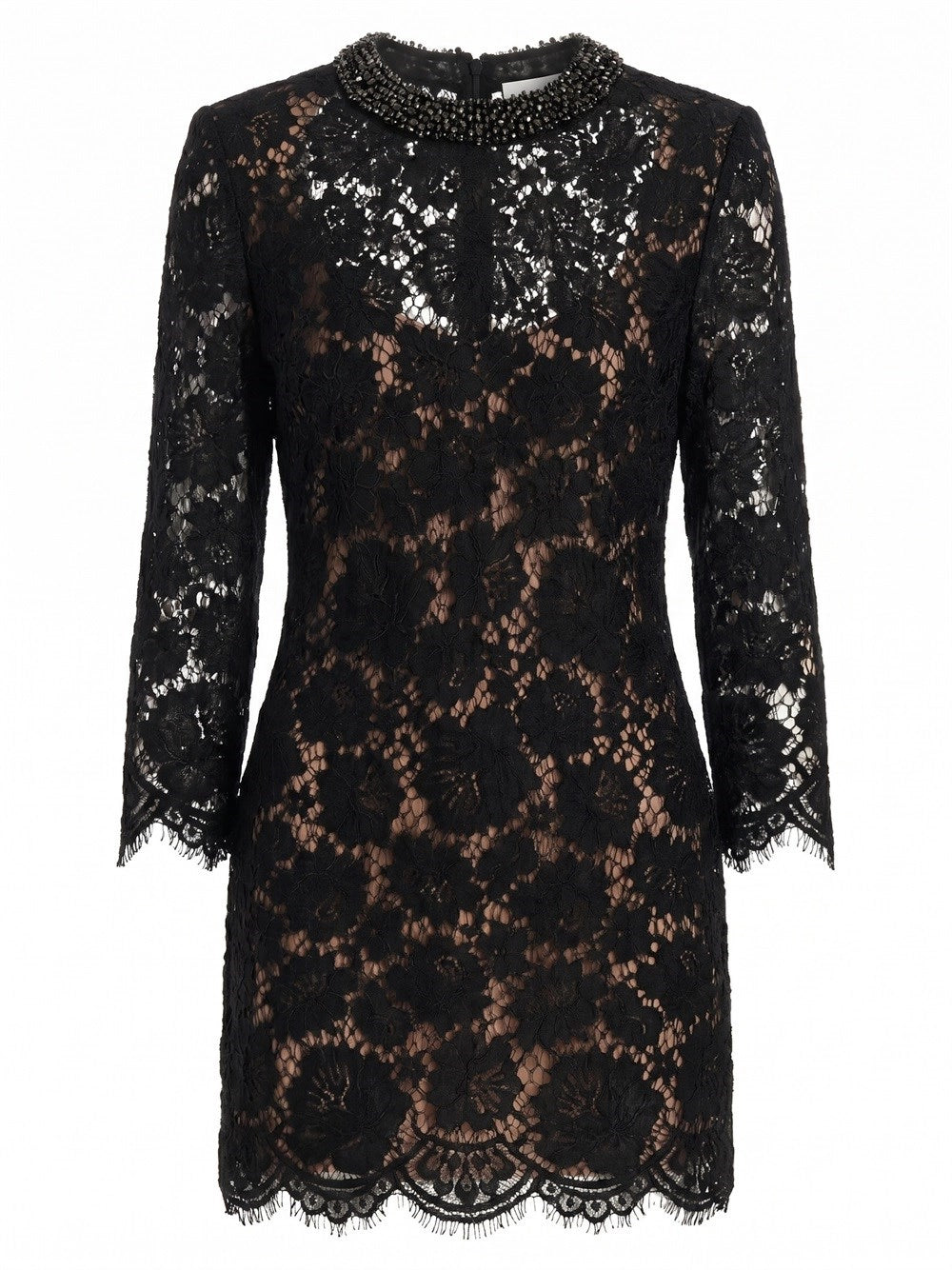 Self-Portrait Women Lace Long Sleeve Mini Dress SELF-PORTRAIT