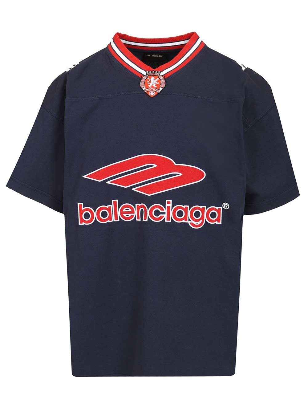 Balenciaga Men 3B Football T-Shirt BALENCIAGA